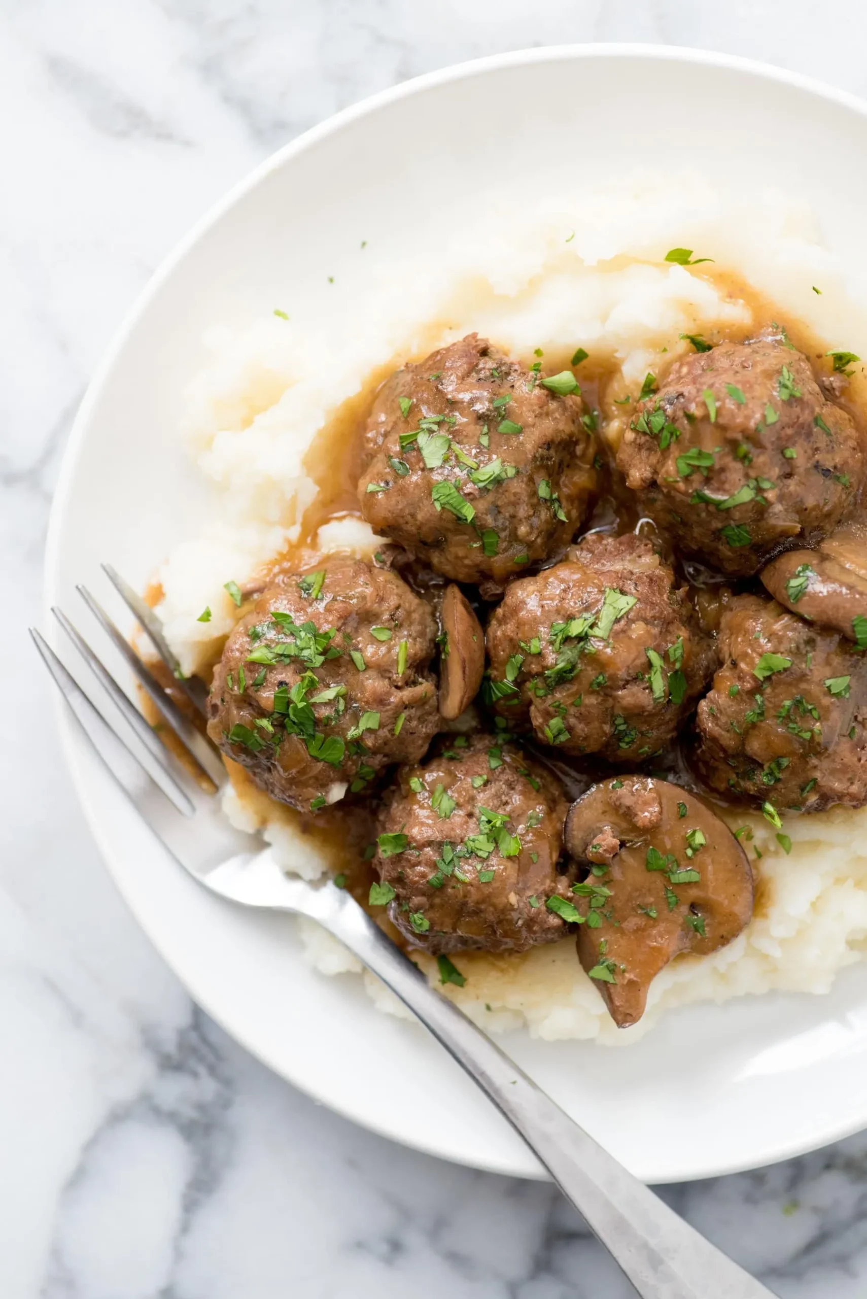Swedish Meatballs with Mushroom Gravy
