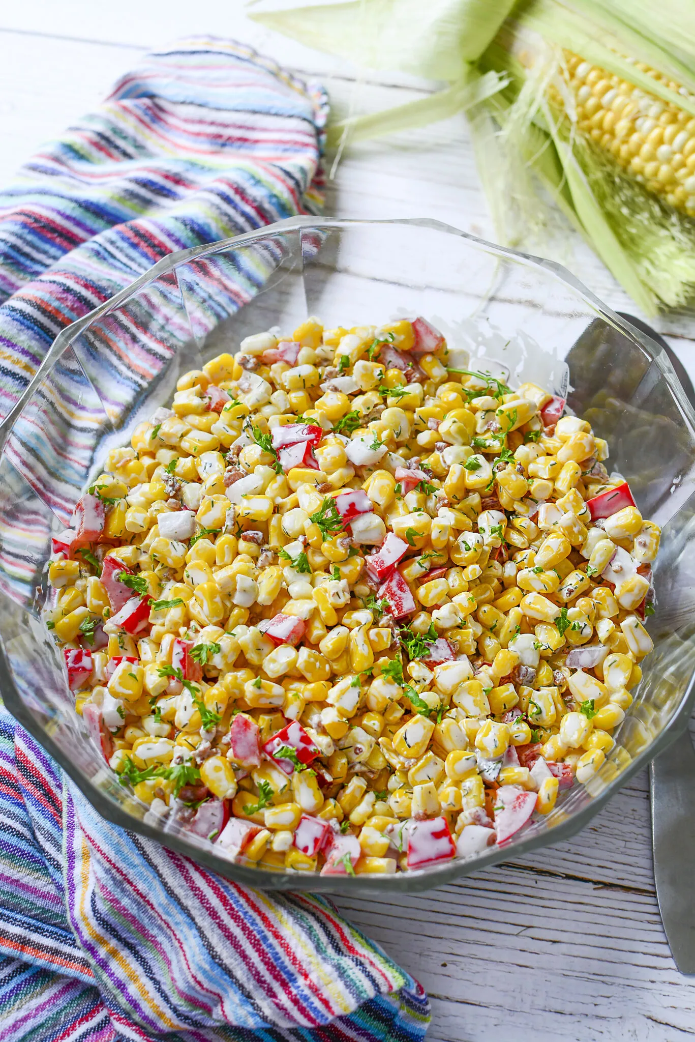 Sweet Corn Salad with Bacon