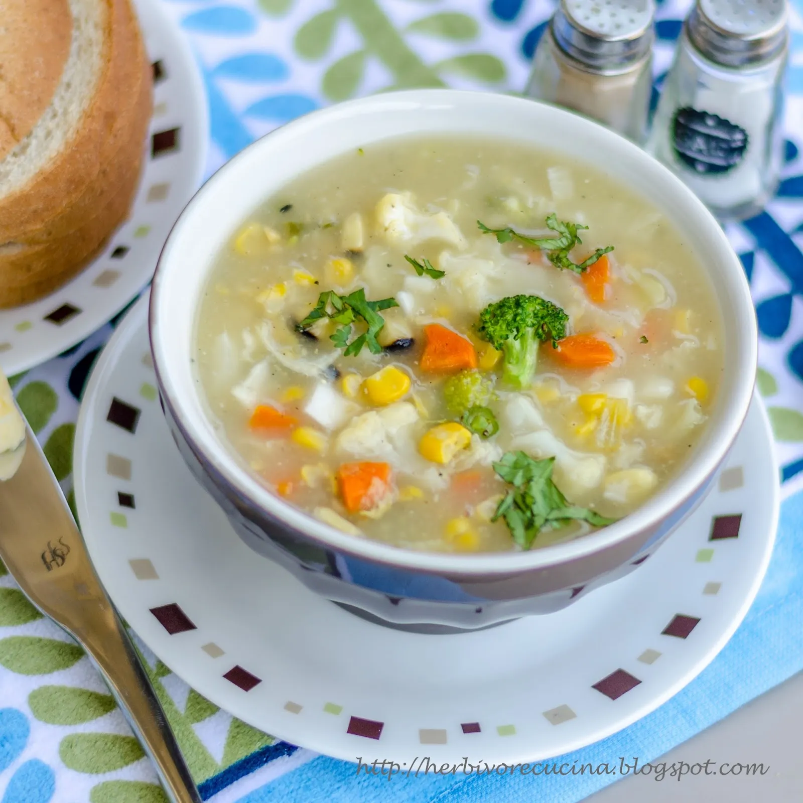 Sweet Corn Vegetable Soup