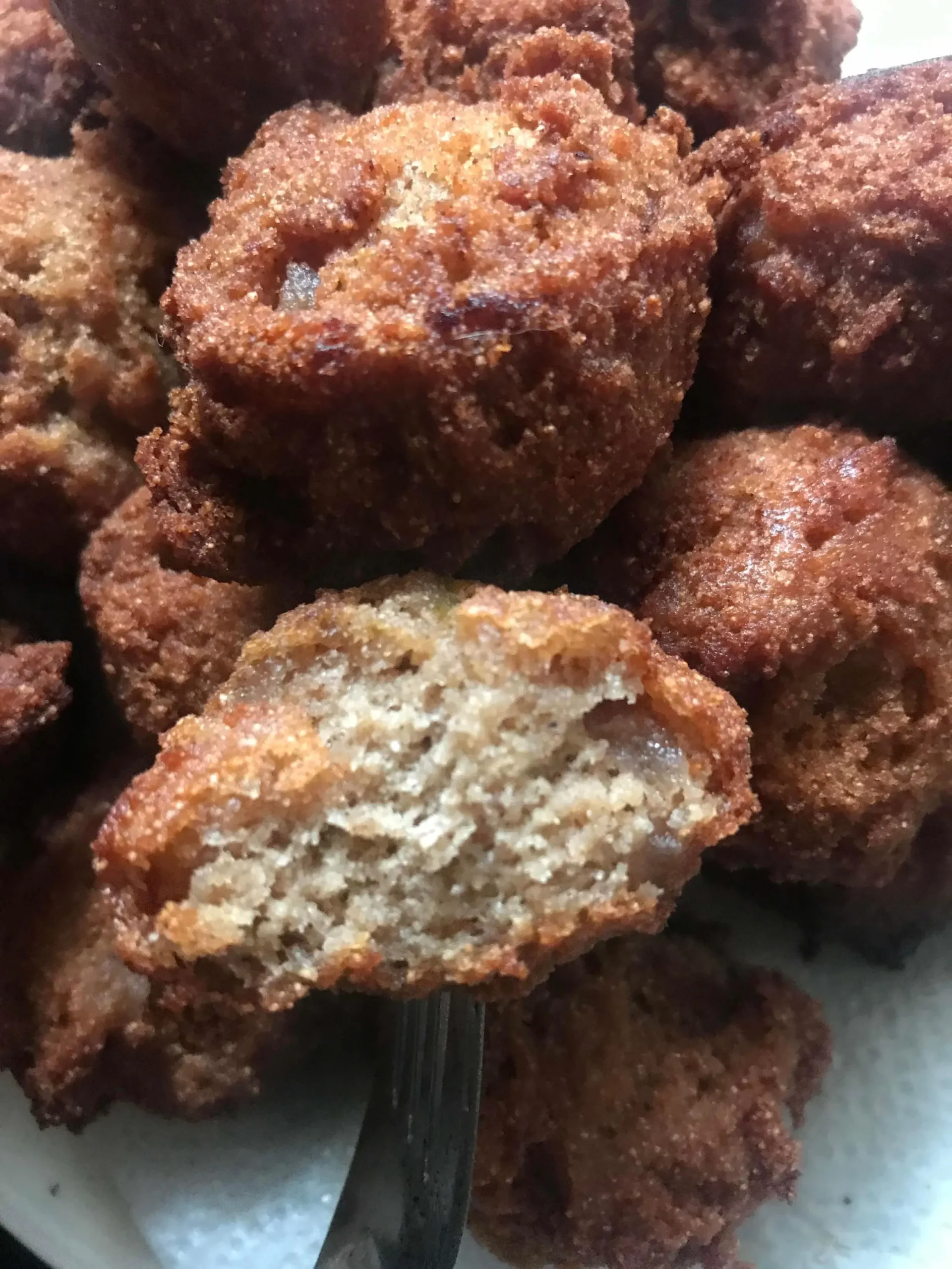 Sweet Potato Apple Fritters in Lettuce Boats