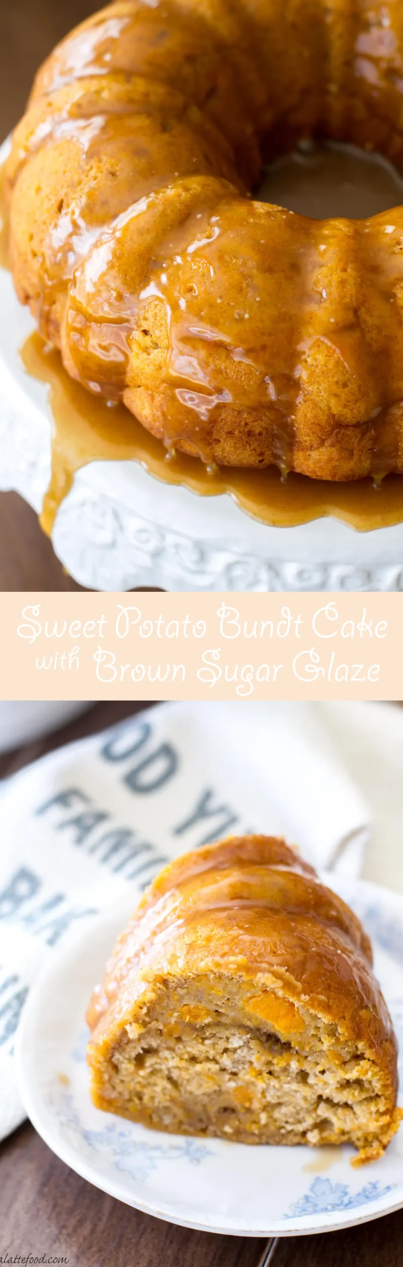 Sweet Potato Bundt Cake with Brown Sugar Glaze