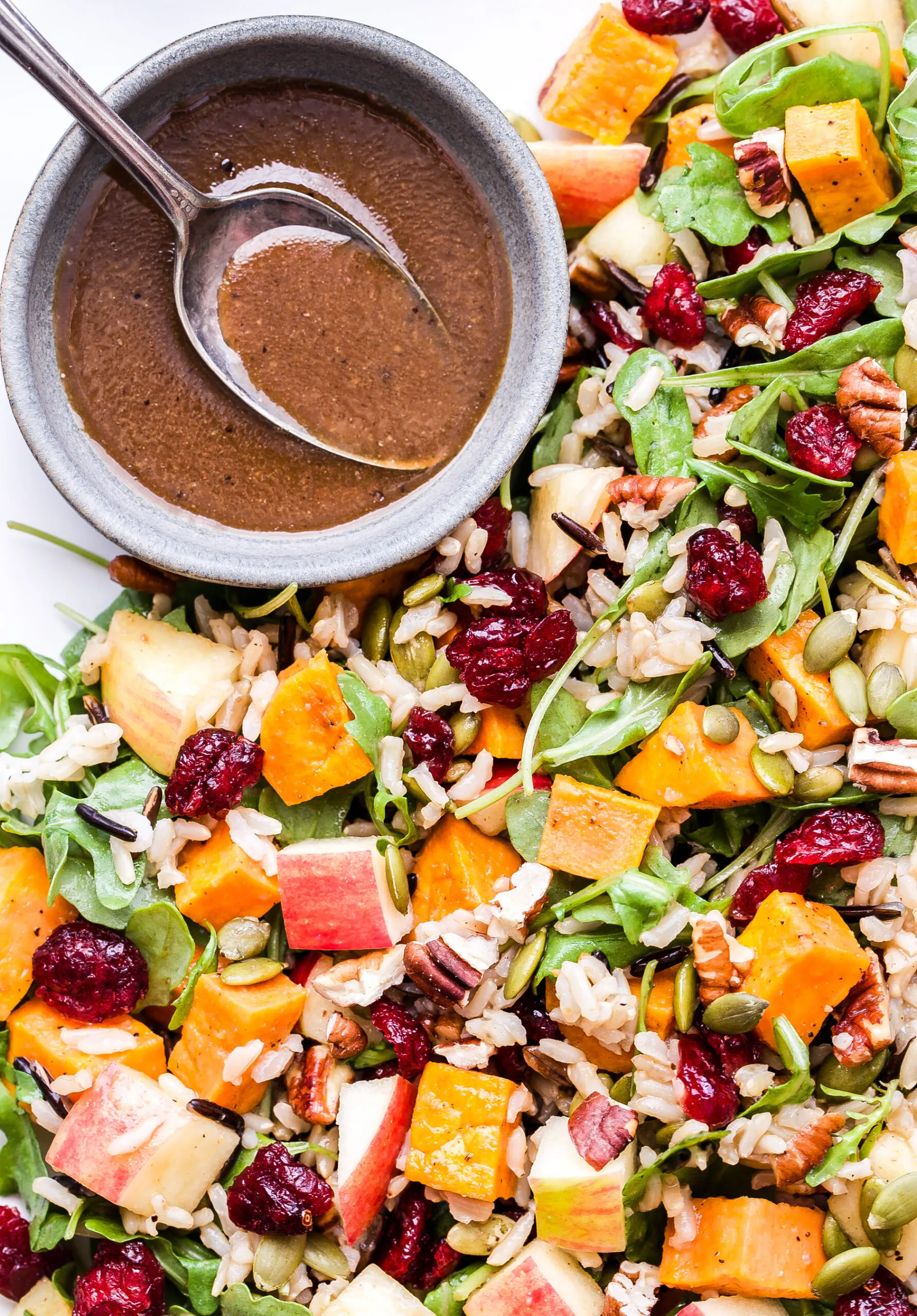 Sweet Potato Wild Rice and Arugula Salad