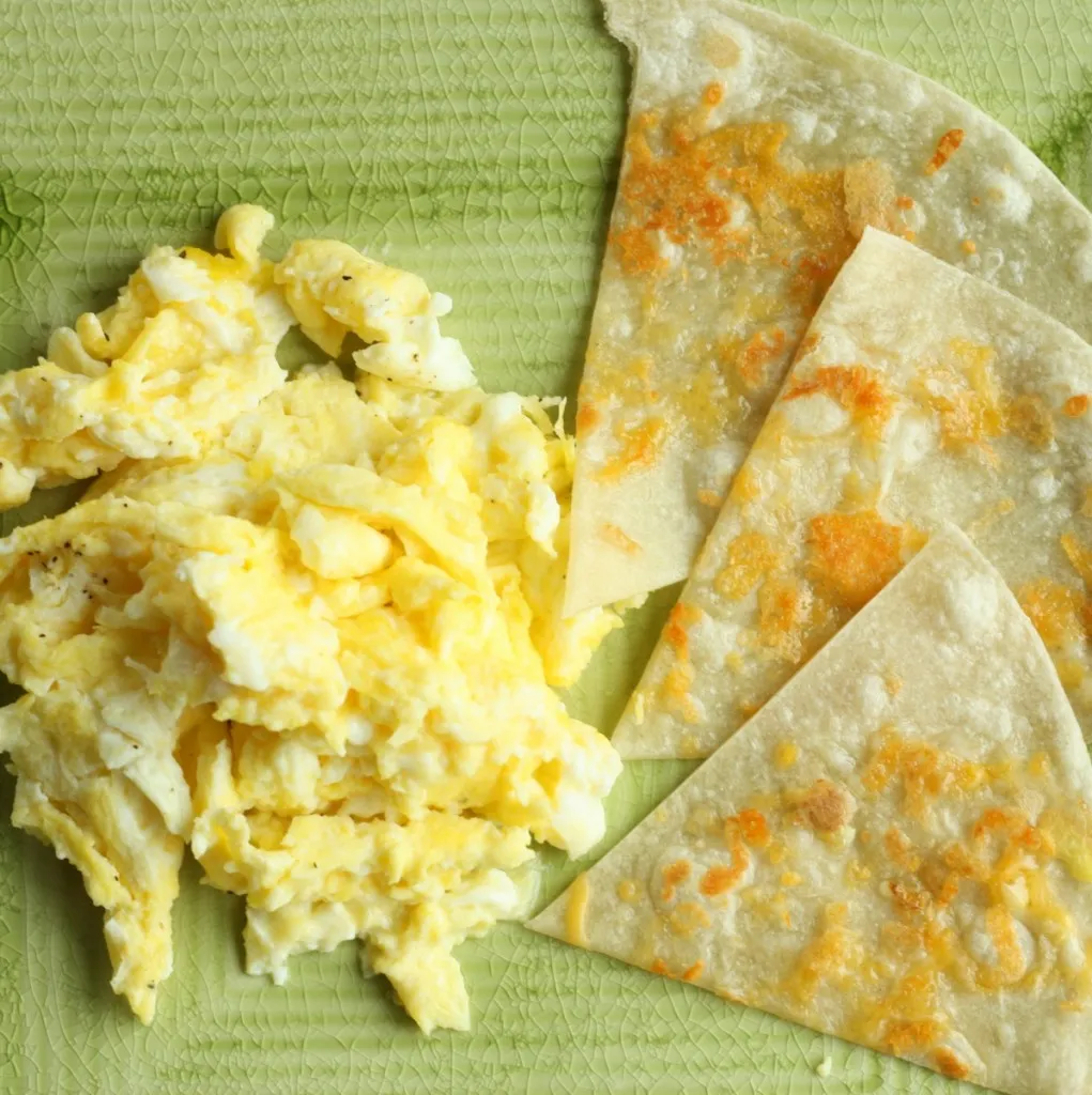 Sweet Smoky Scrambled Egg Tortilla