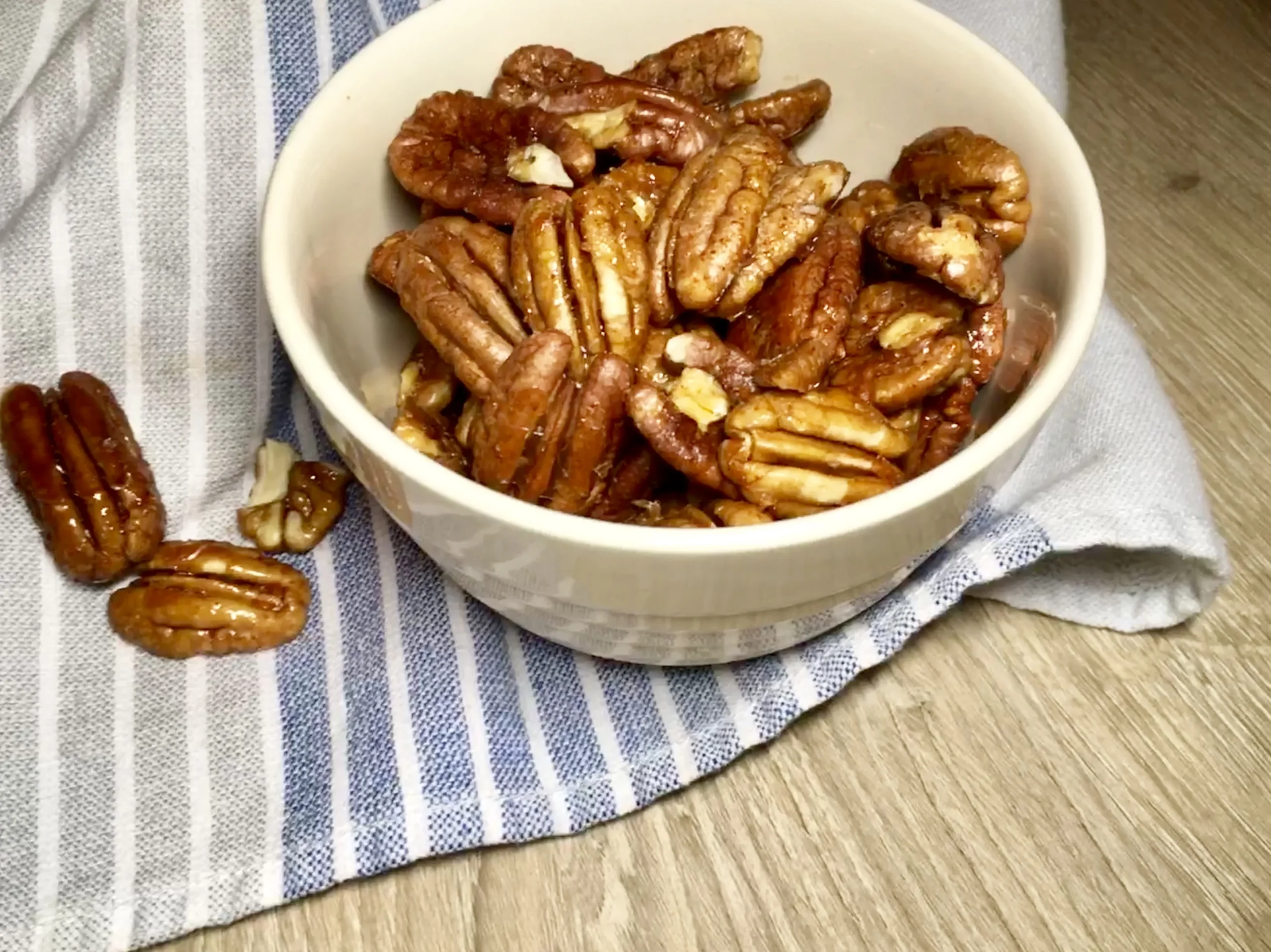 Sweet Spicy Salty Candied Pecans