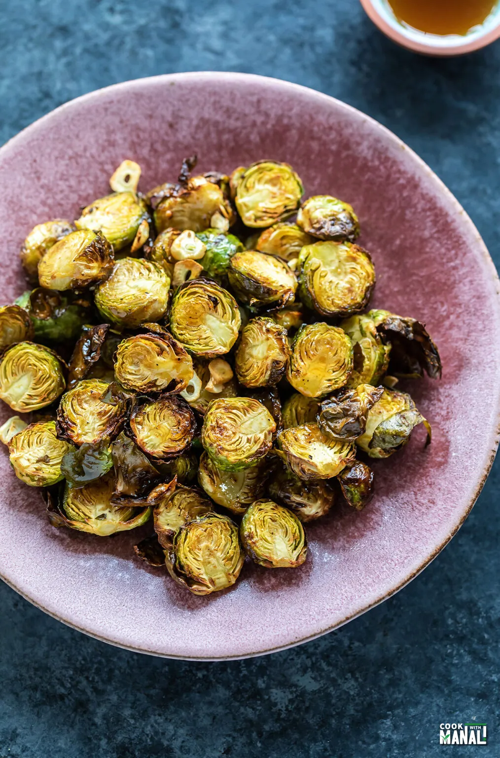 Sweet and Spicy Air Fryer Brussels Sprouts