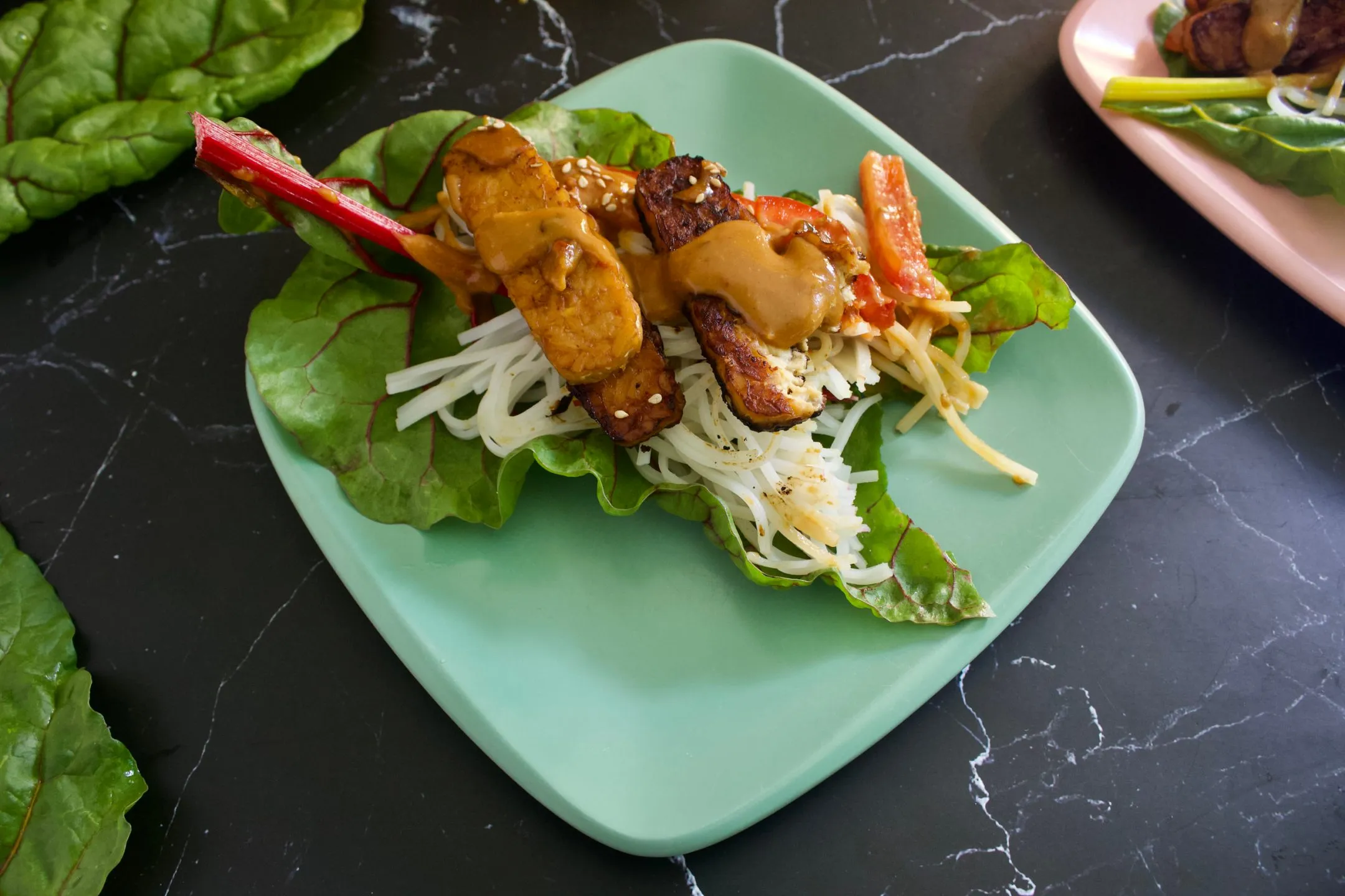 Swiss Chard Wraps with Raw Walnut Taco Meat (Gluten Free and Vegan)