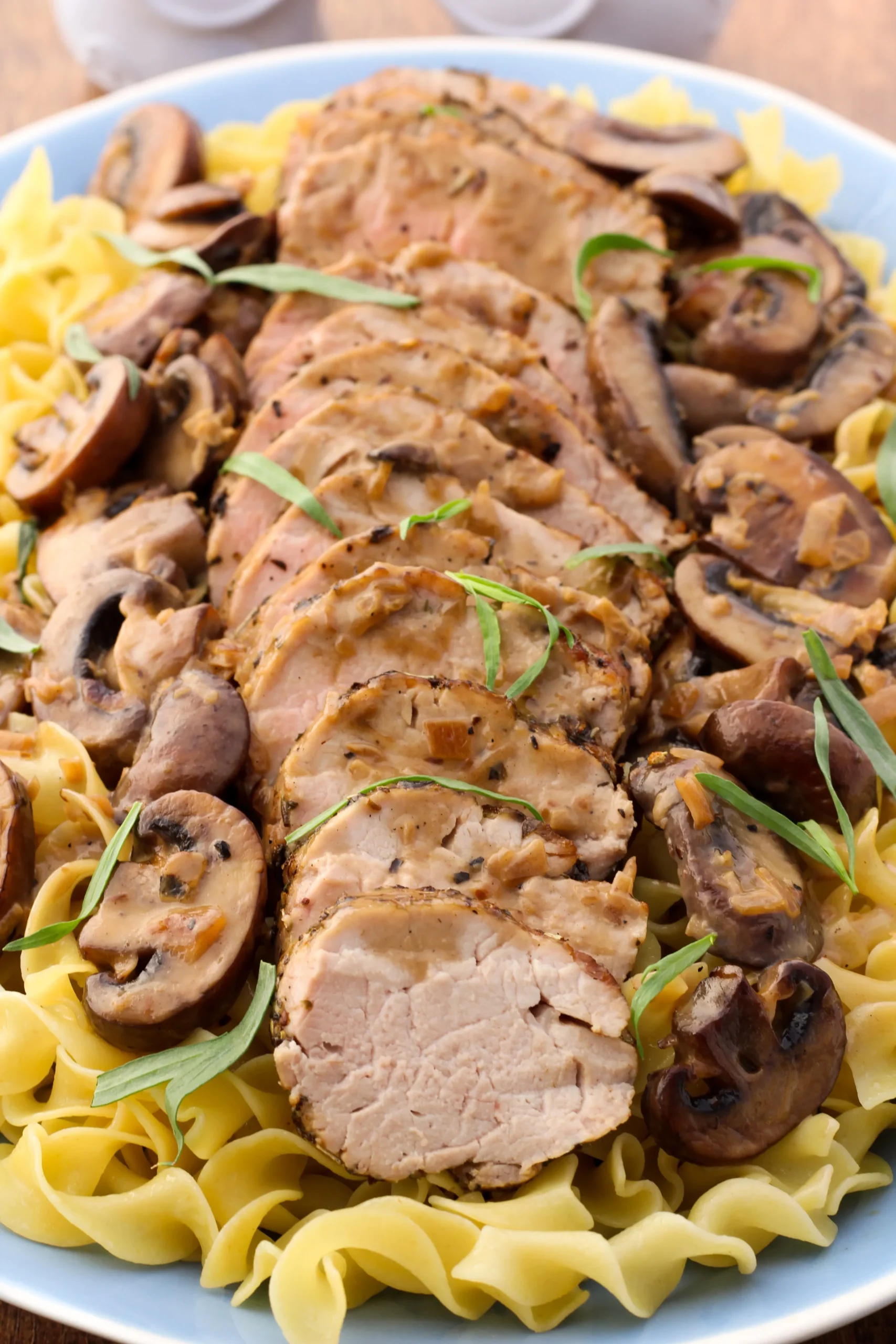 Tarragon Pork and Noodles