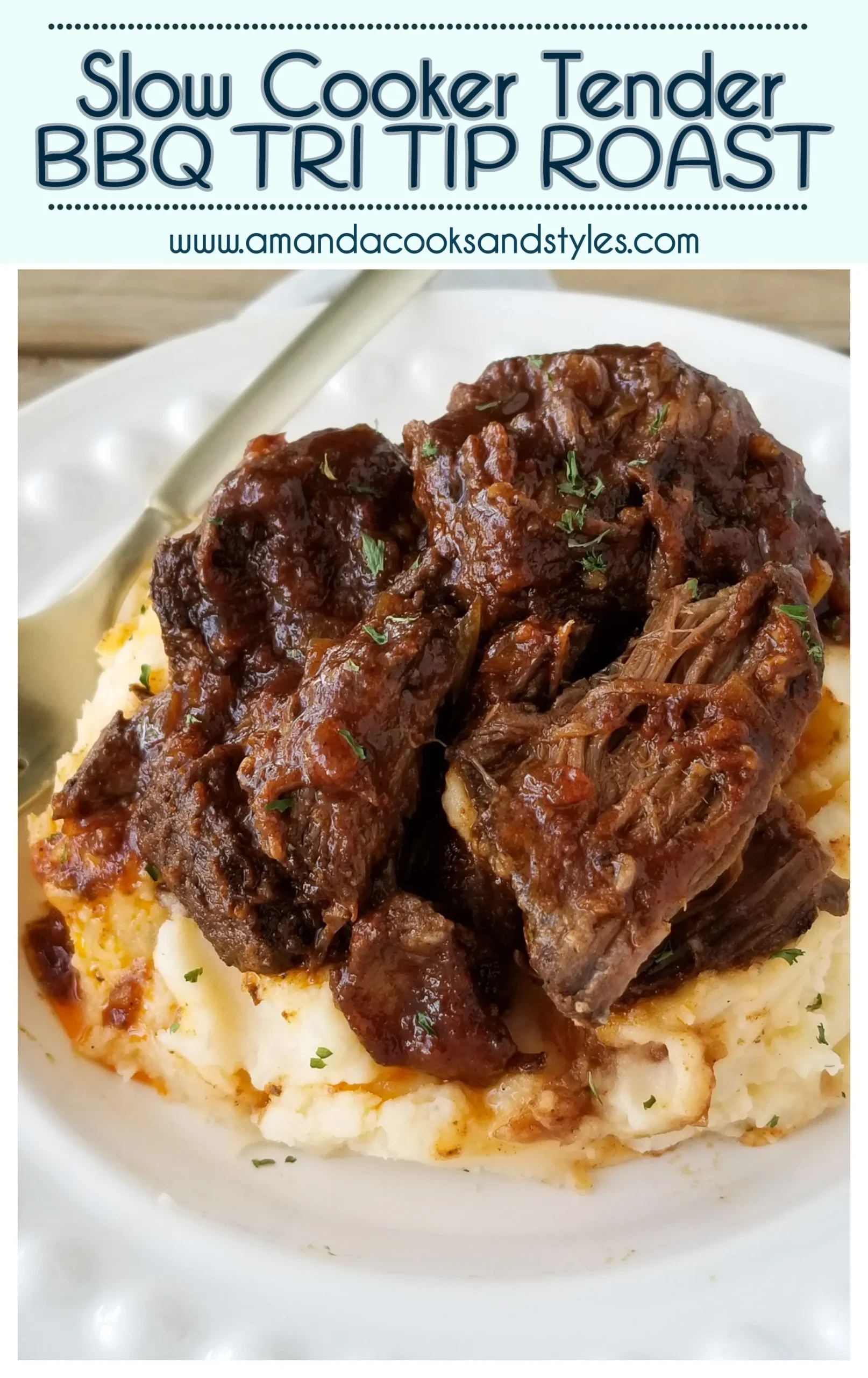 Tender BBQ Beef Roast Slow Cooker