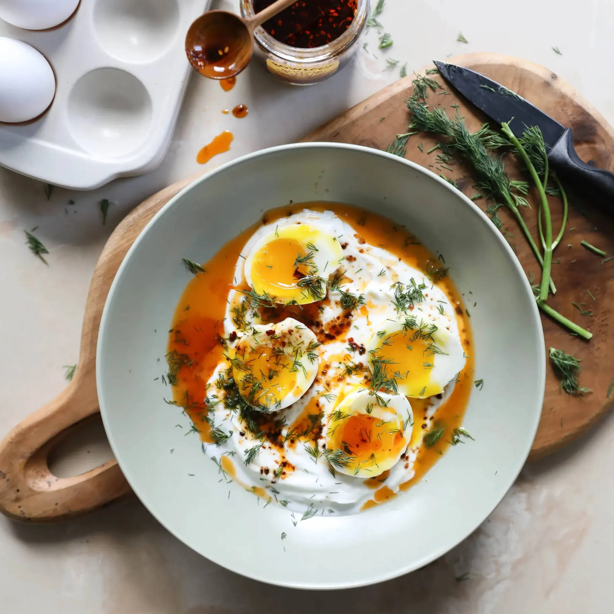 Texas Toast Chili and Eggs