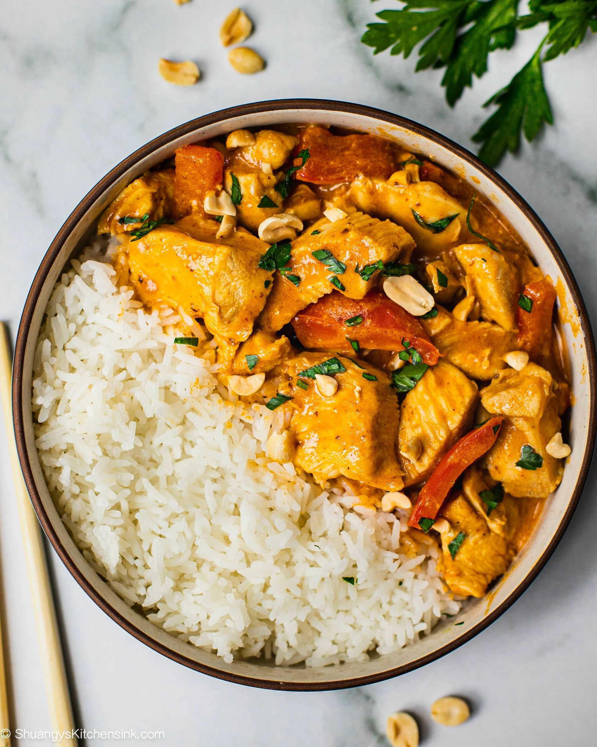 Thai Peanut Curry with Chicken