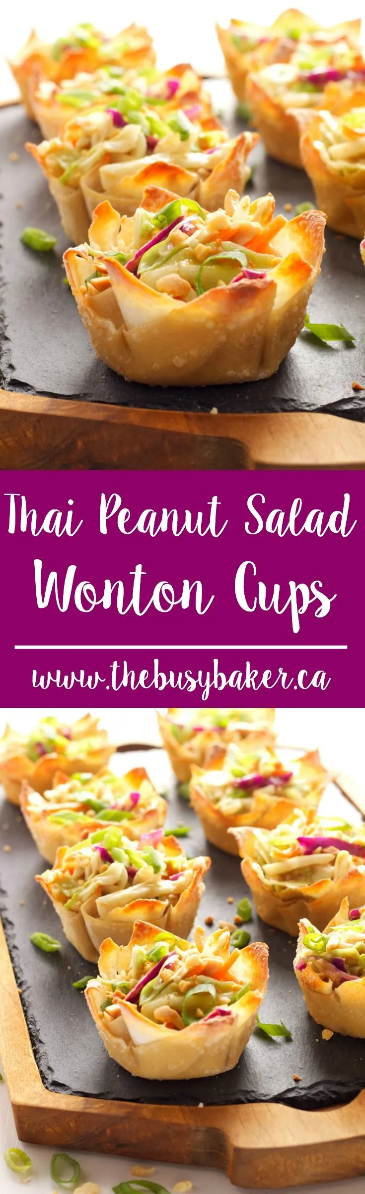 Thai Peanut Salad Cups