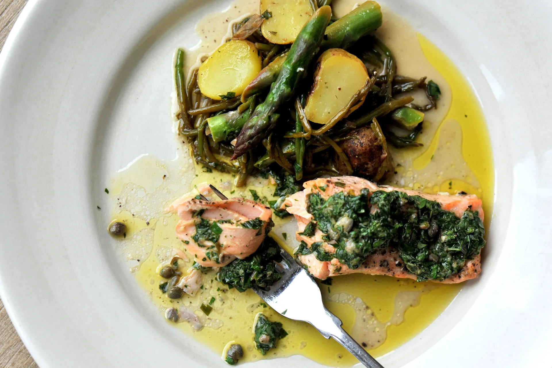 Thyme Butter Salmon Parcels