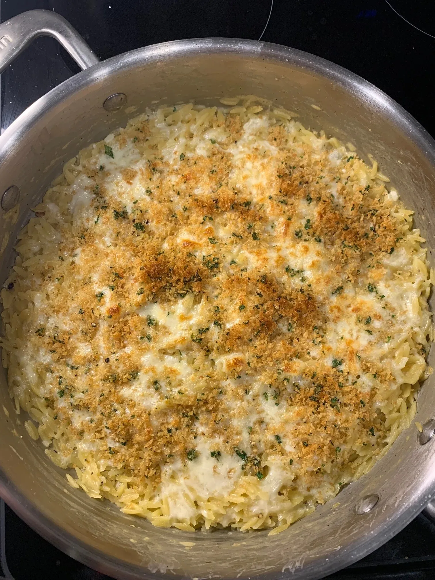 TikTok Orzo Series Cheesy Garlic Bread Orzo