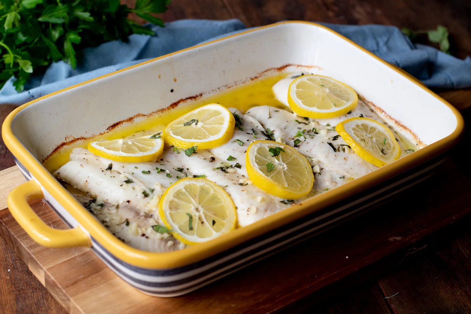 Tilapia with Lemon and Herbs