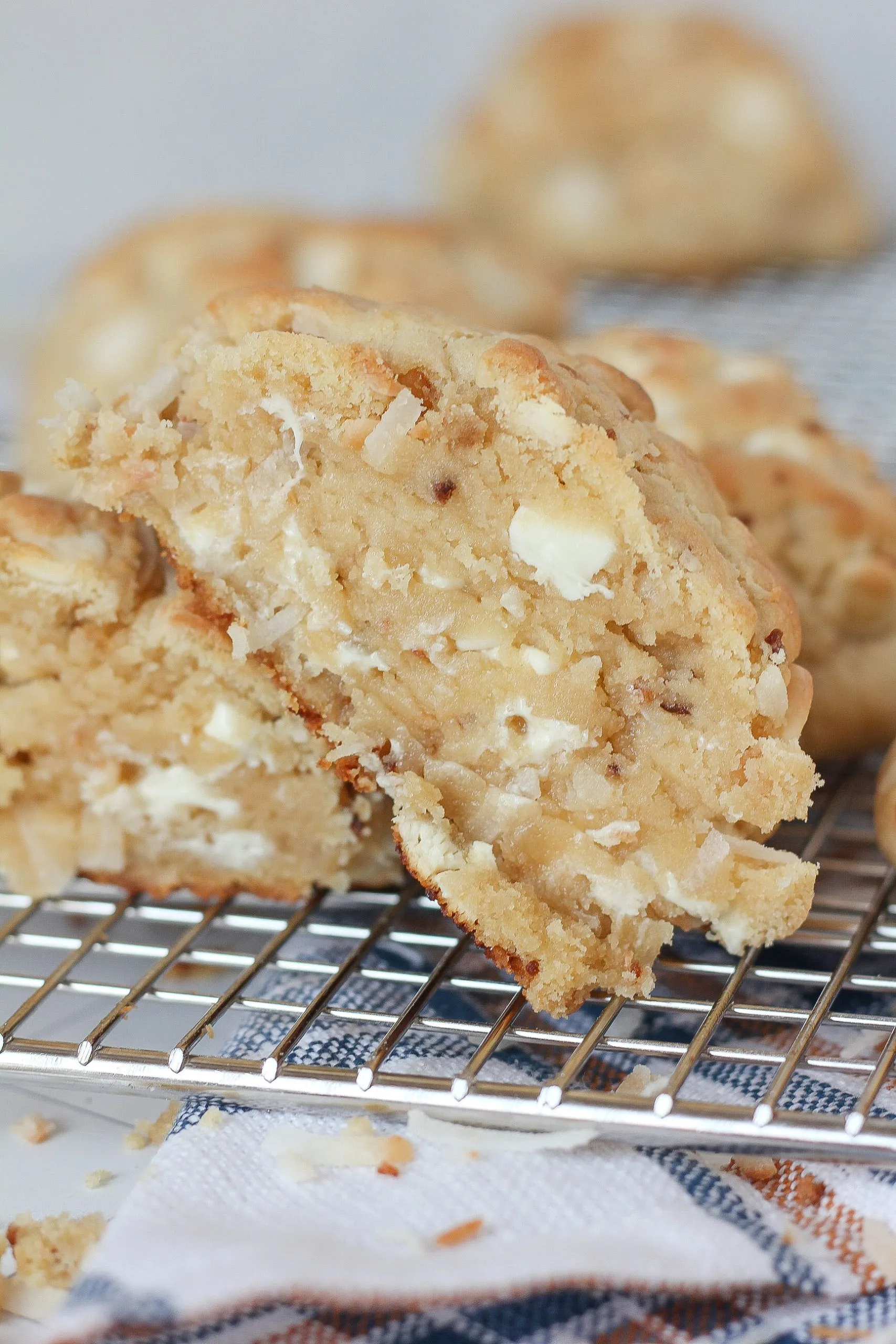 Toasted Coconut White Chocolate Cookies