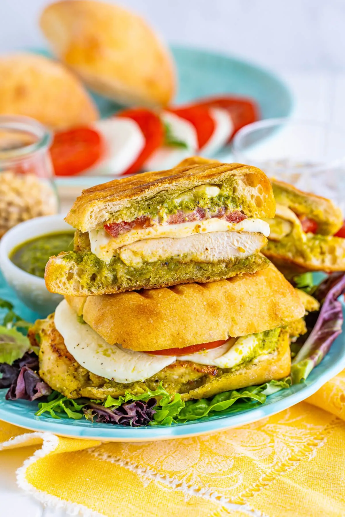 Toasted Pesto Chicken Sandwich