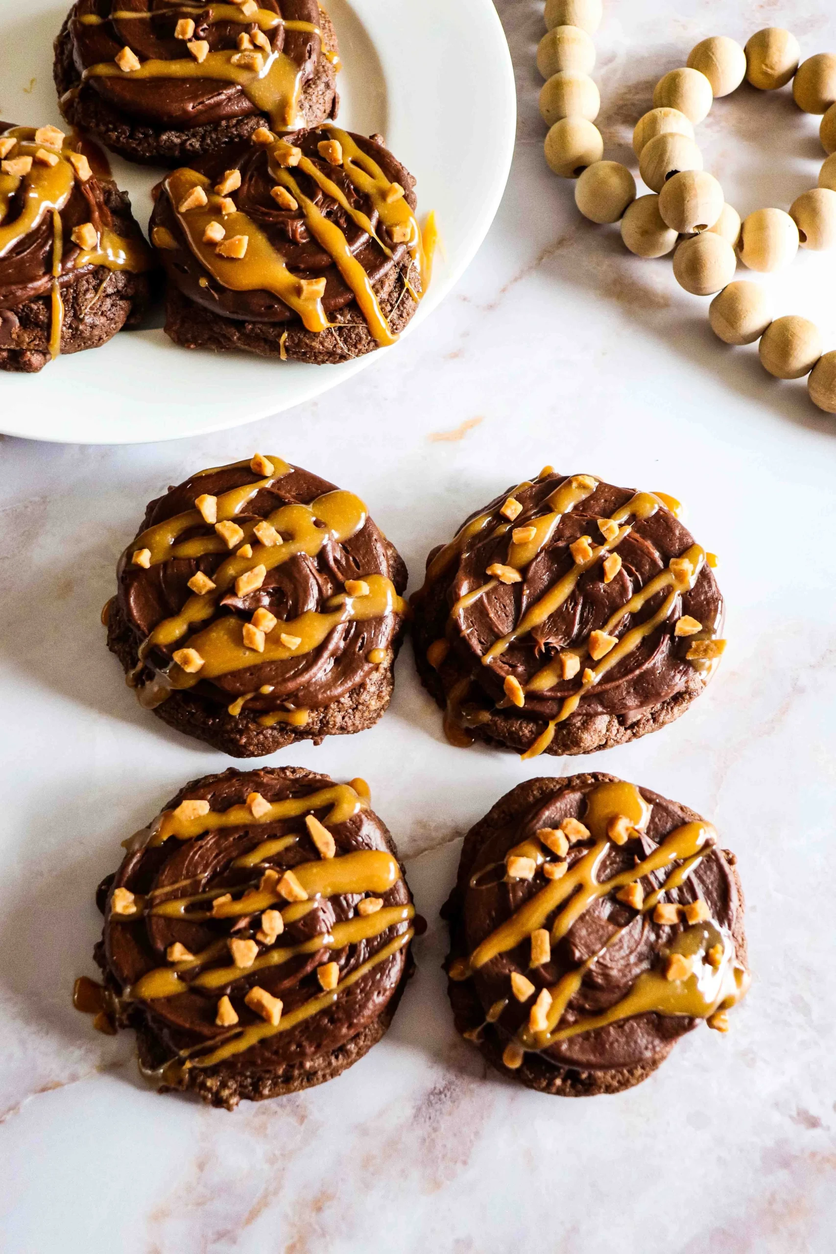 Toffee Caramel Chocolate Cookies