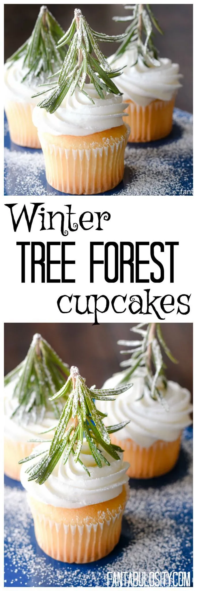Tree Forest Winter Cupcakes