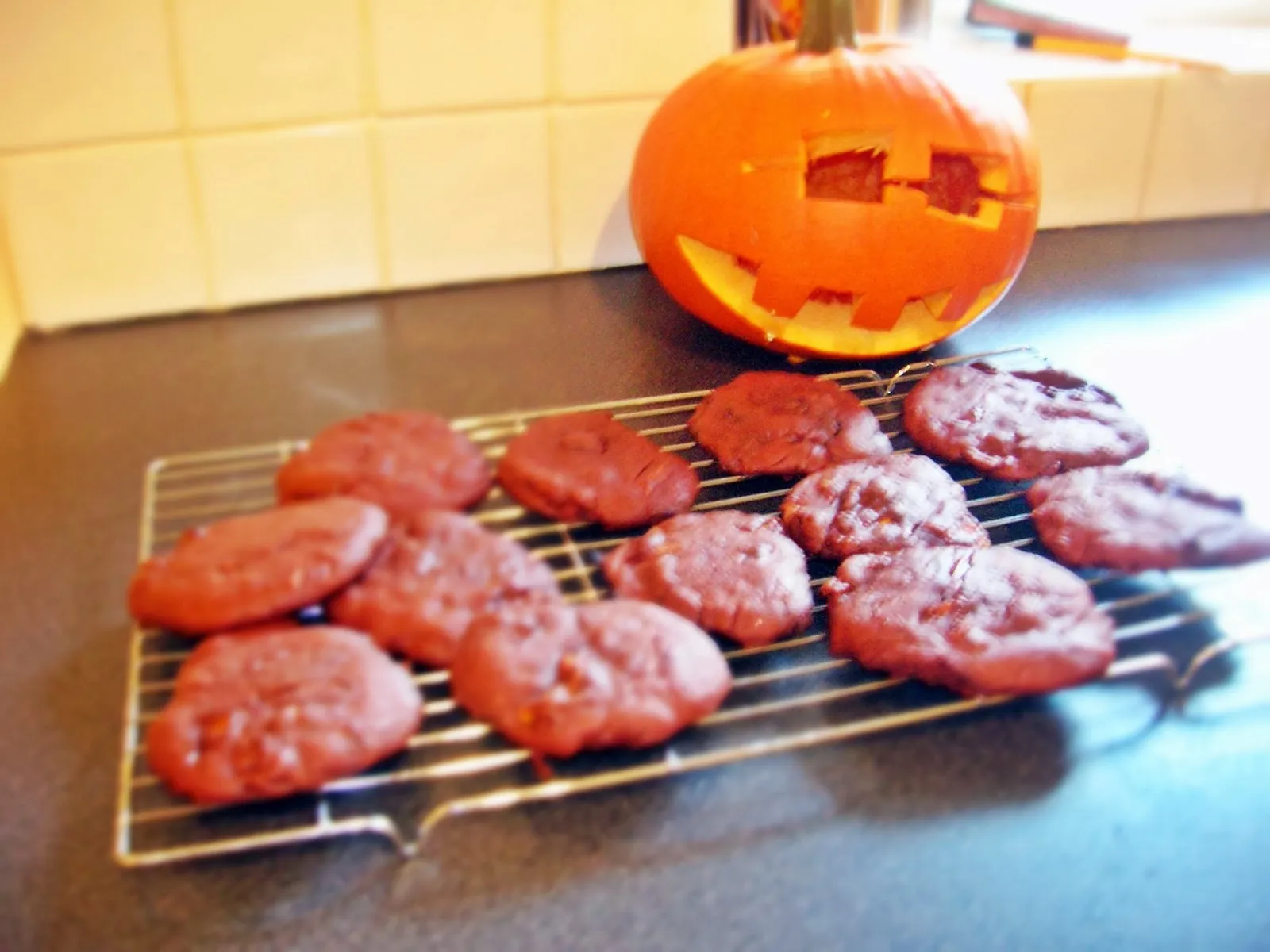 Triple Chocolate Pumpkin Cookies