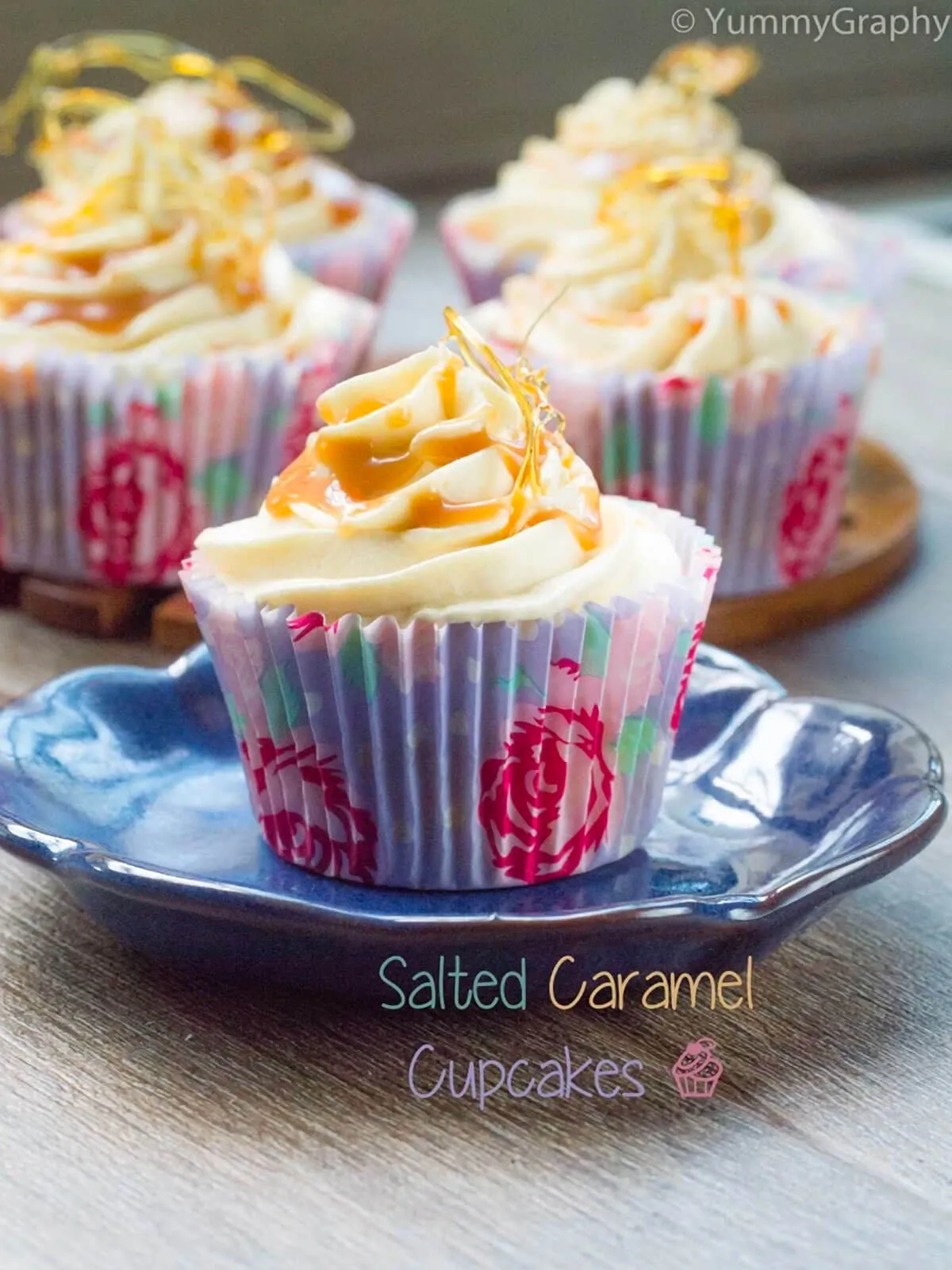 Triple Salted Caramel Cupcakes