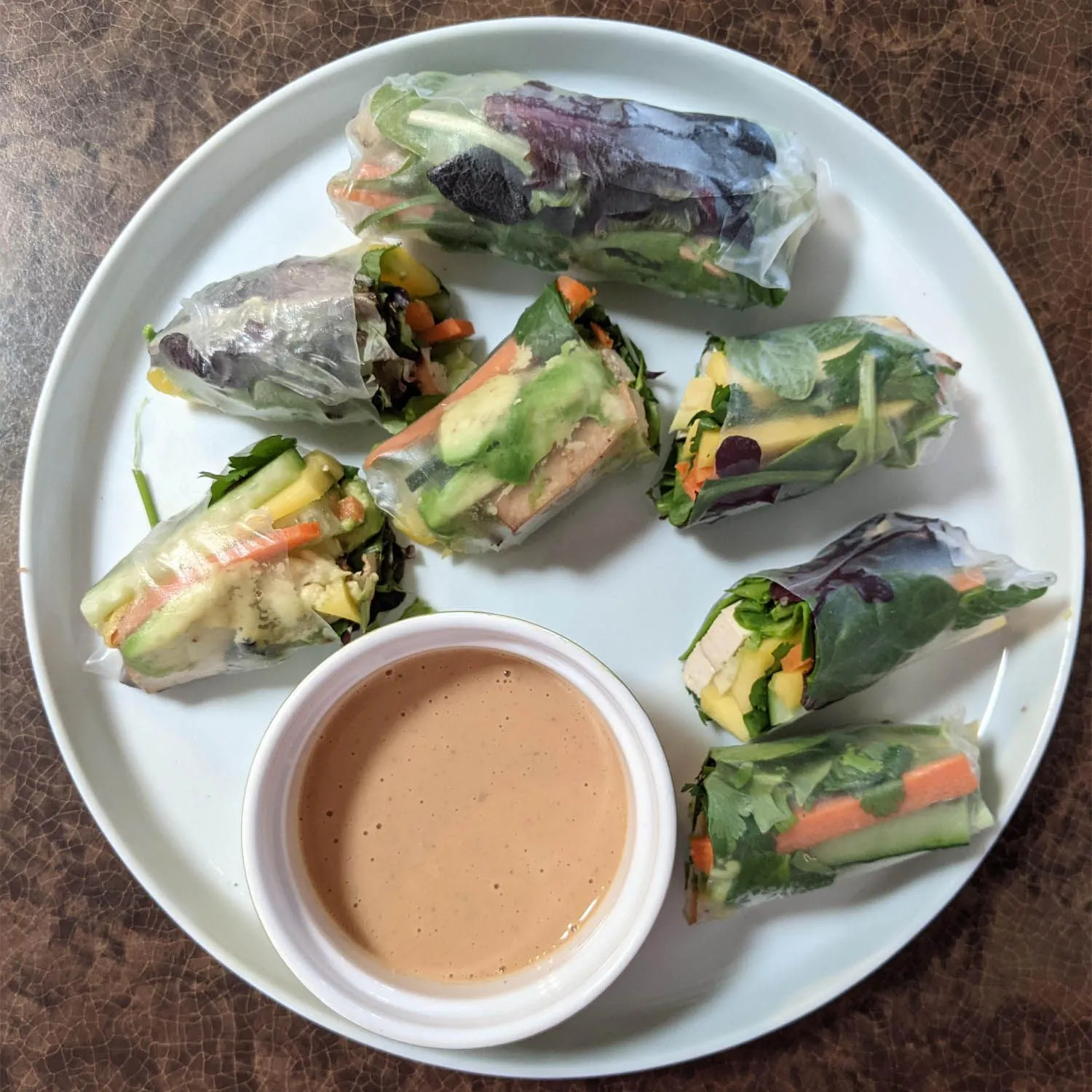 Tropical Mango Spring Rolls