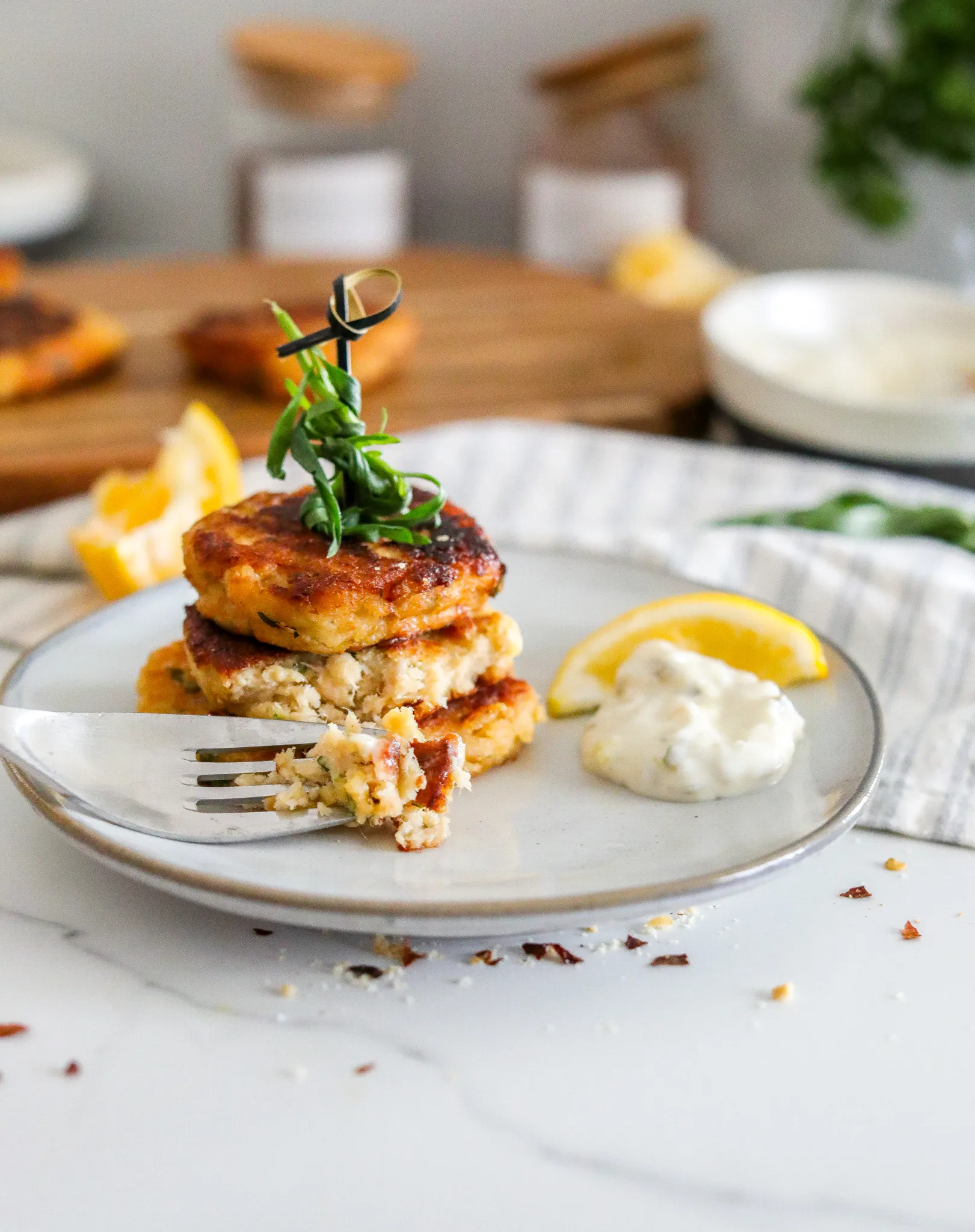 Truffle Butter Crab Cakes
