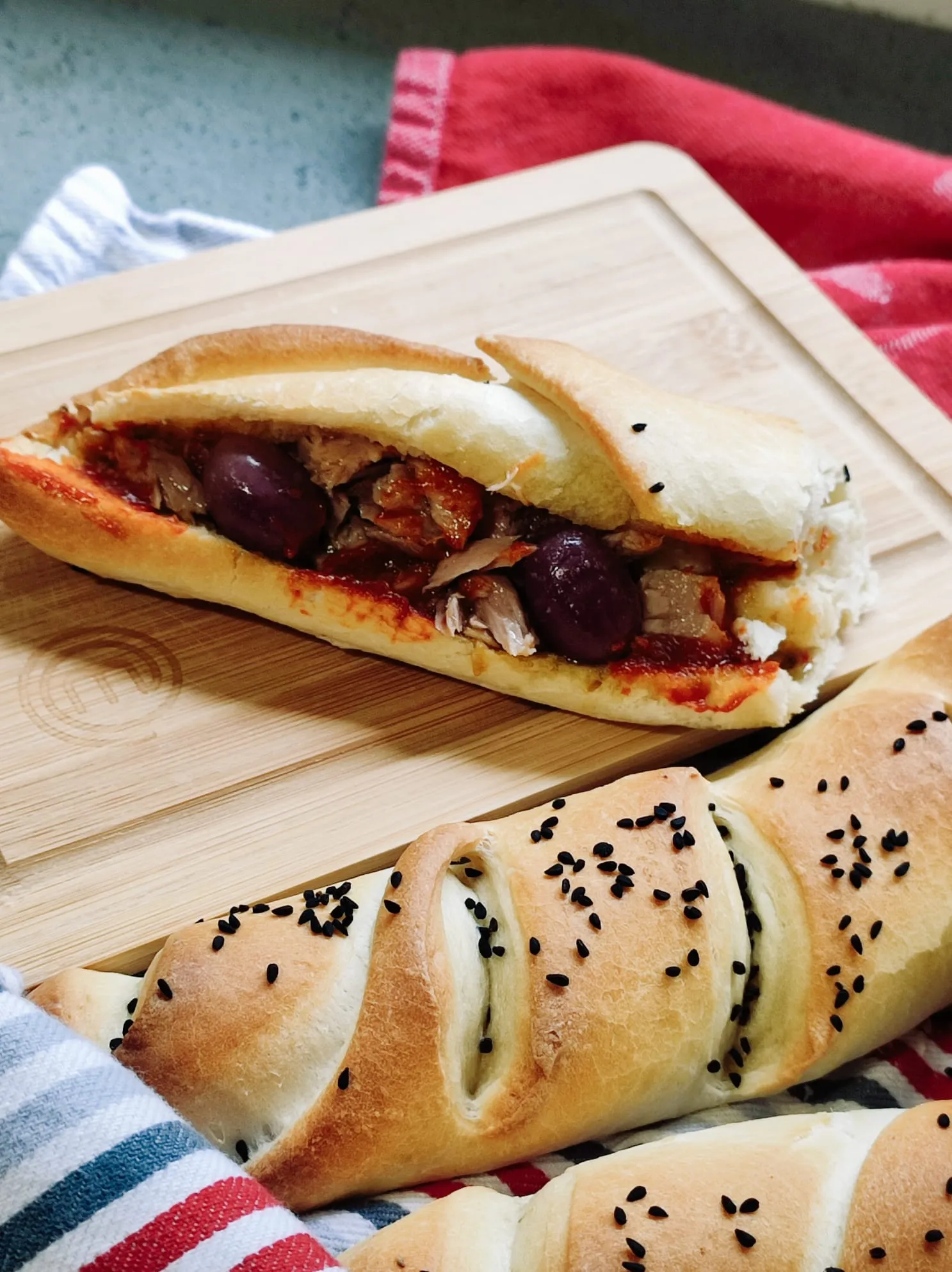 Tunisia Khobz Talian Italian Bread