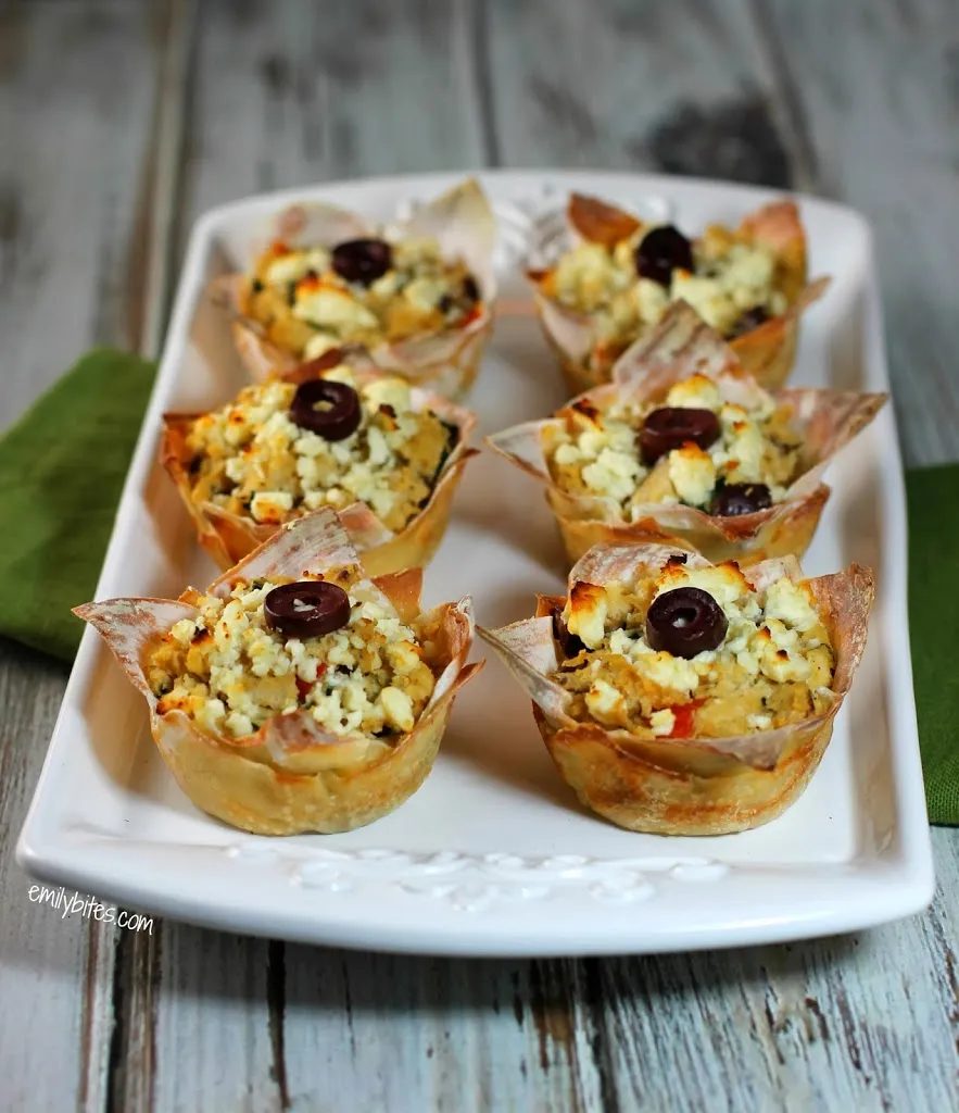 Turkey Club Wonton Cupcakes