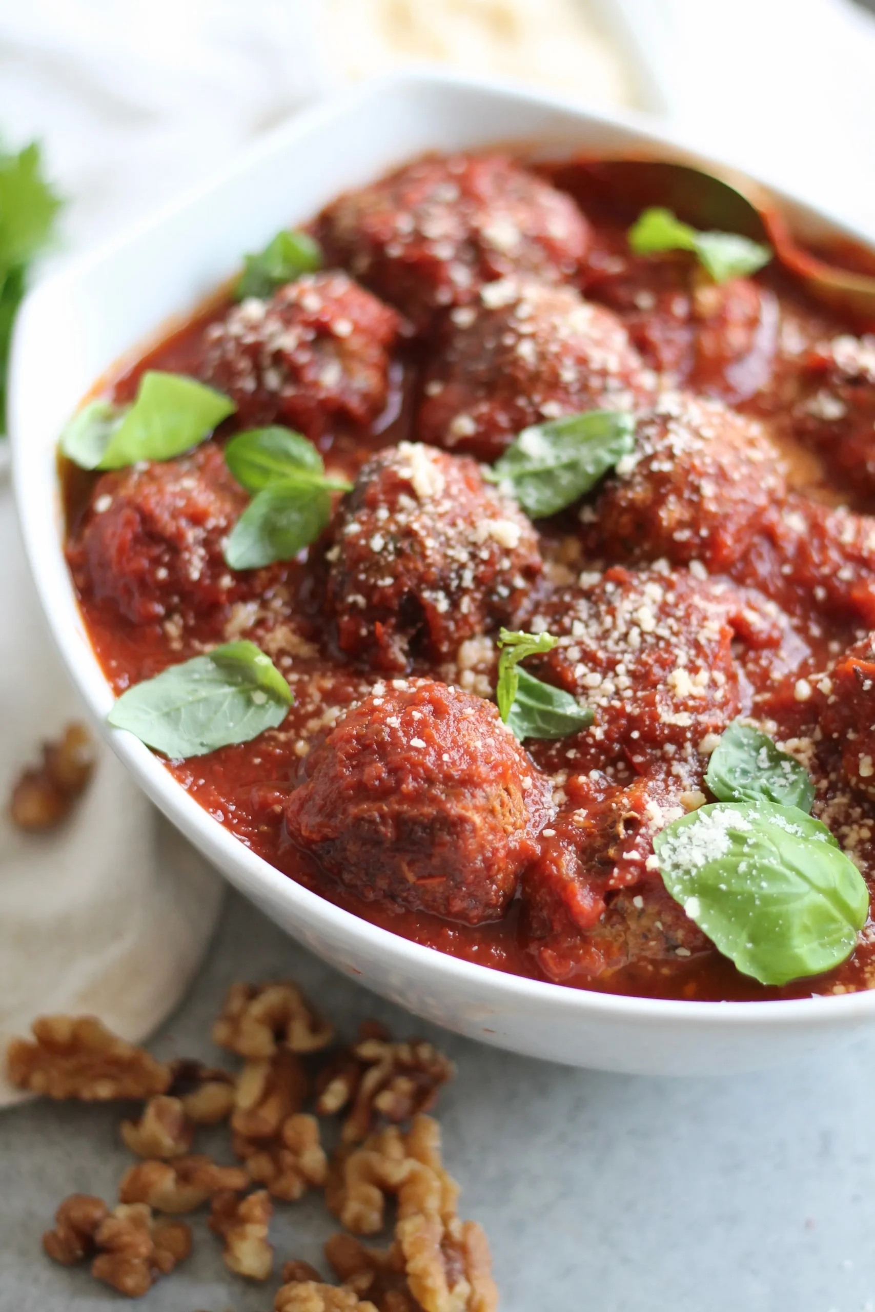 Turkey Pesto and Garlic Meatballs