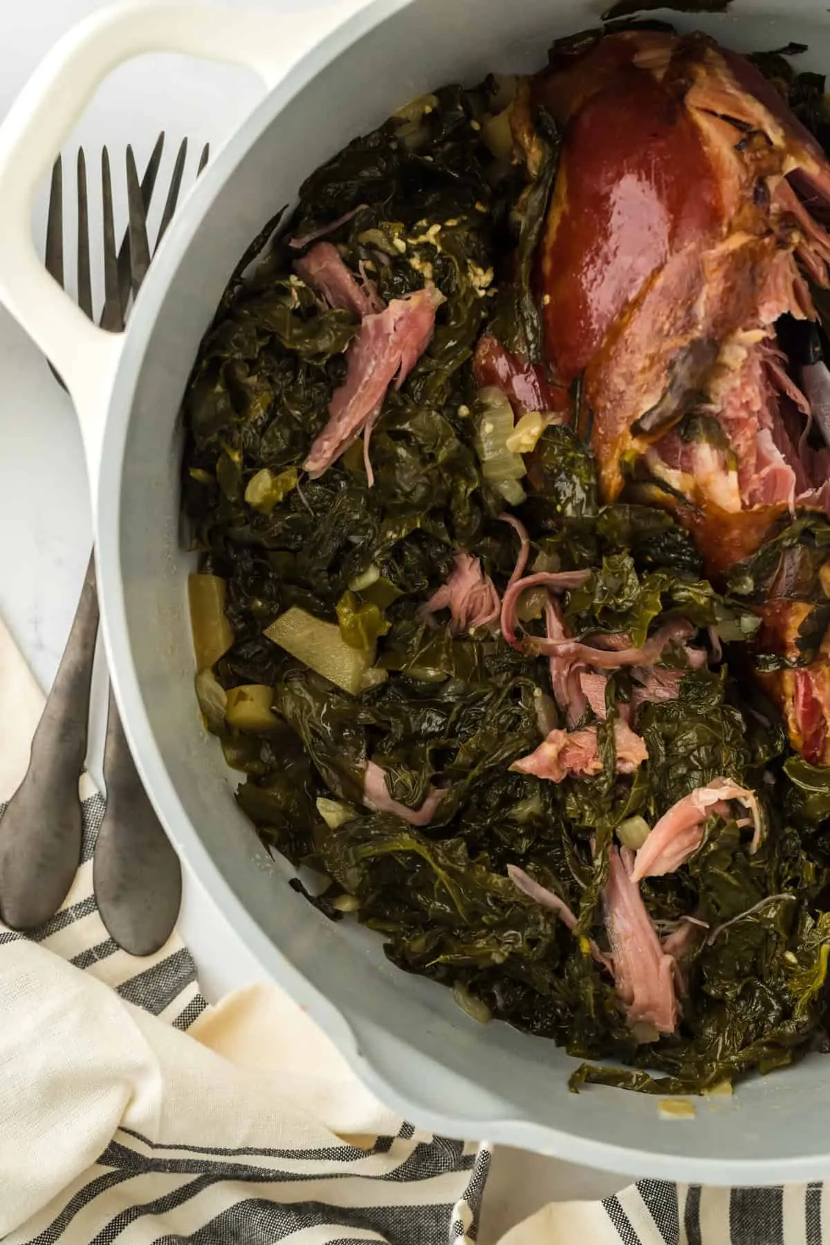 Turnip Greens and Corn Pone