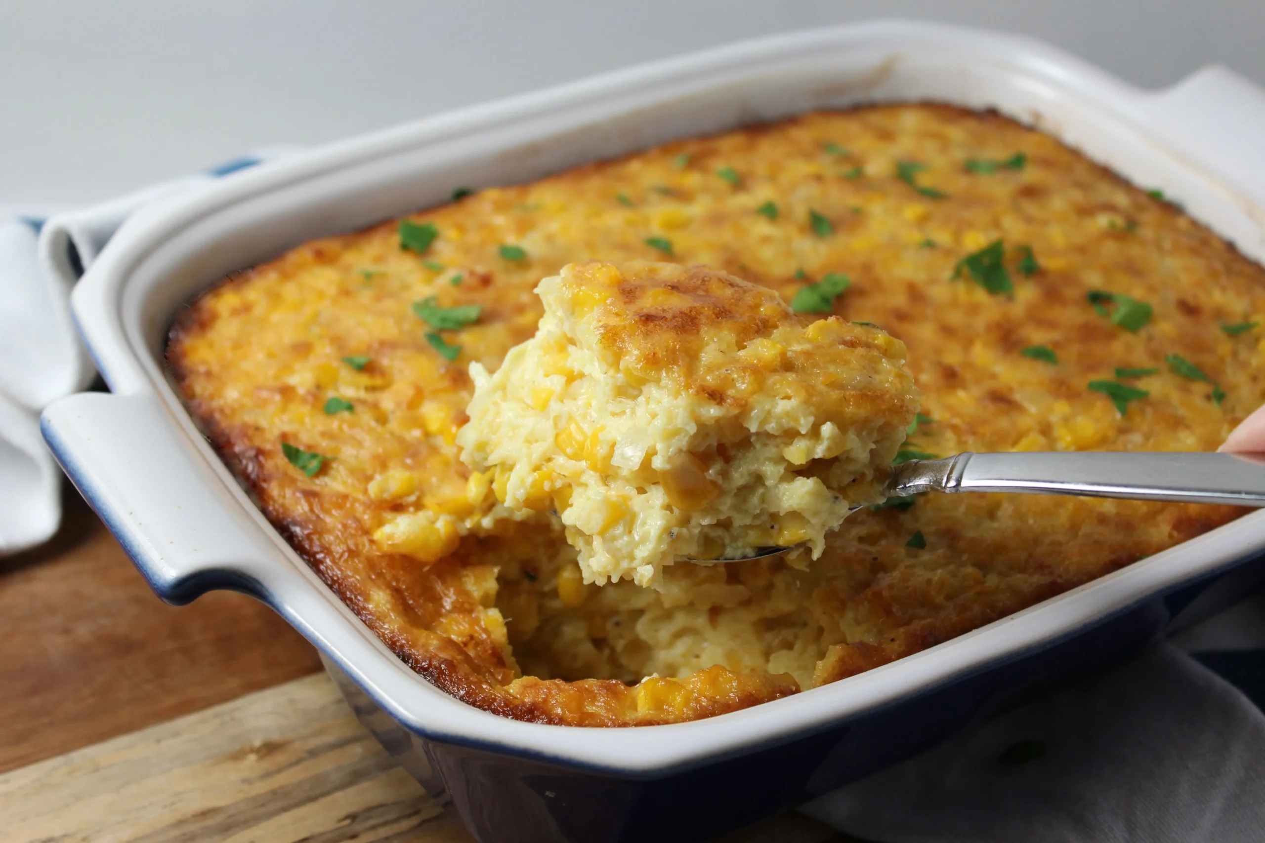 Two Color Corn Pudding