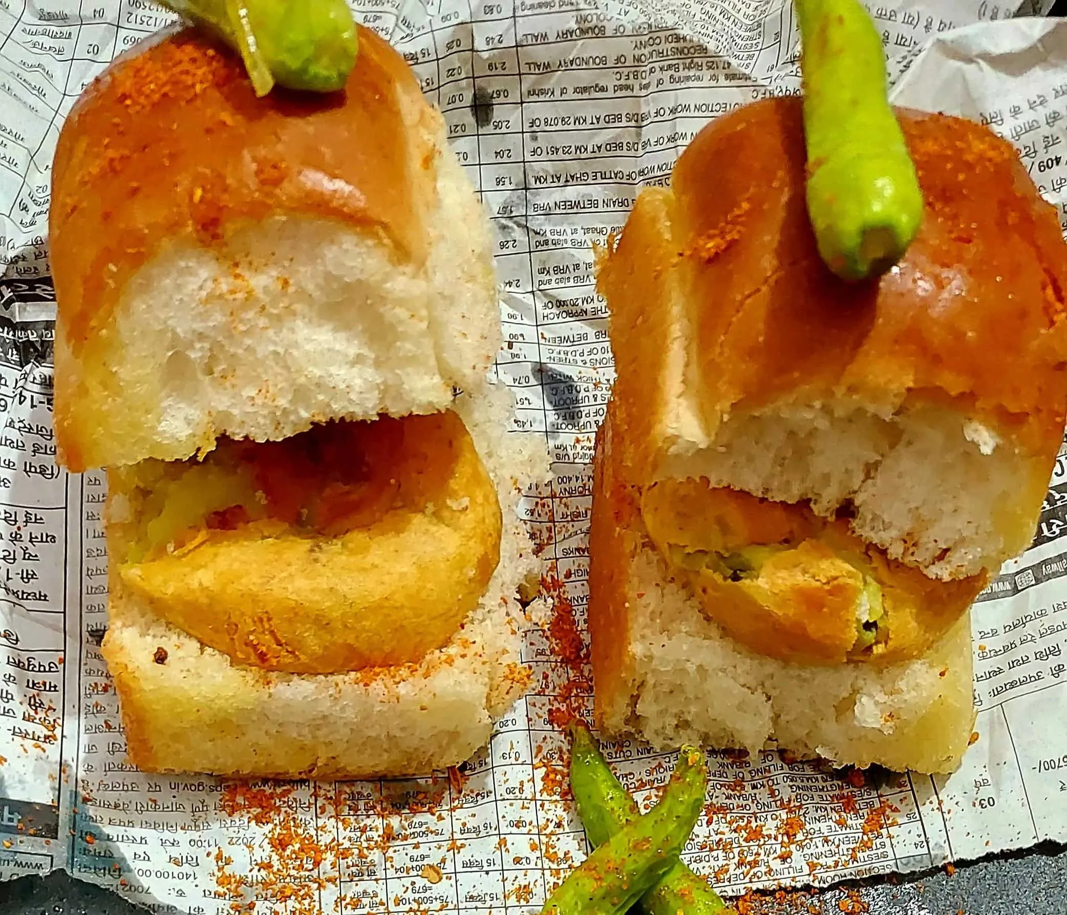 Vada Pav Puff Pastry Braid