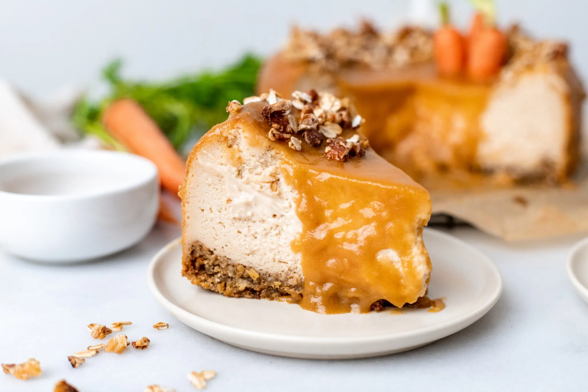 Vegan Carrot Cake Cheesecake