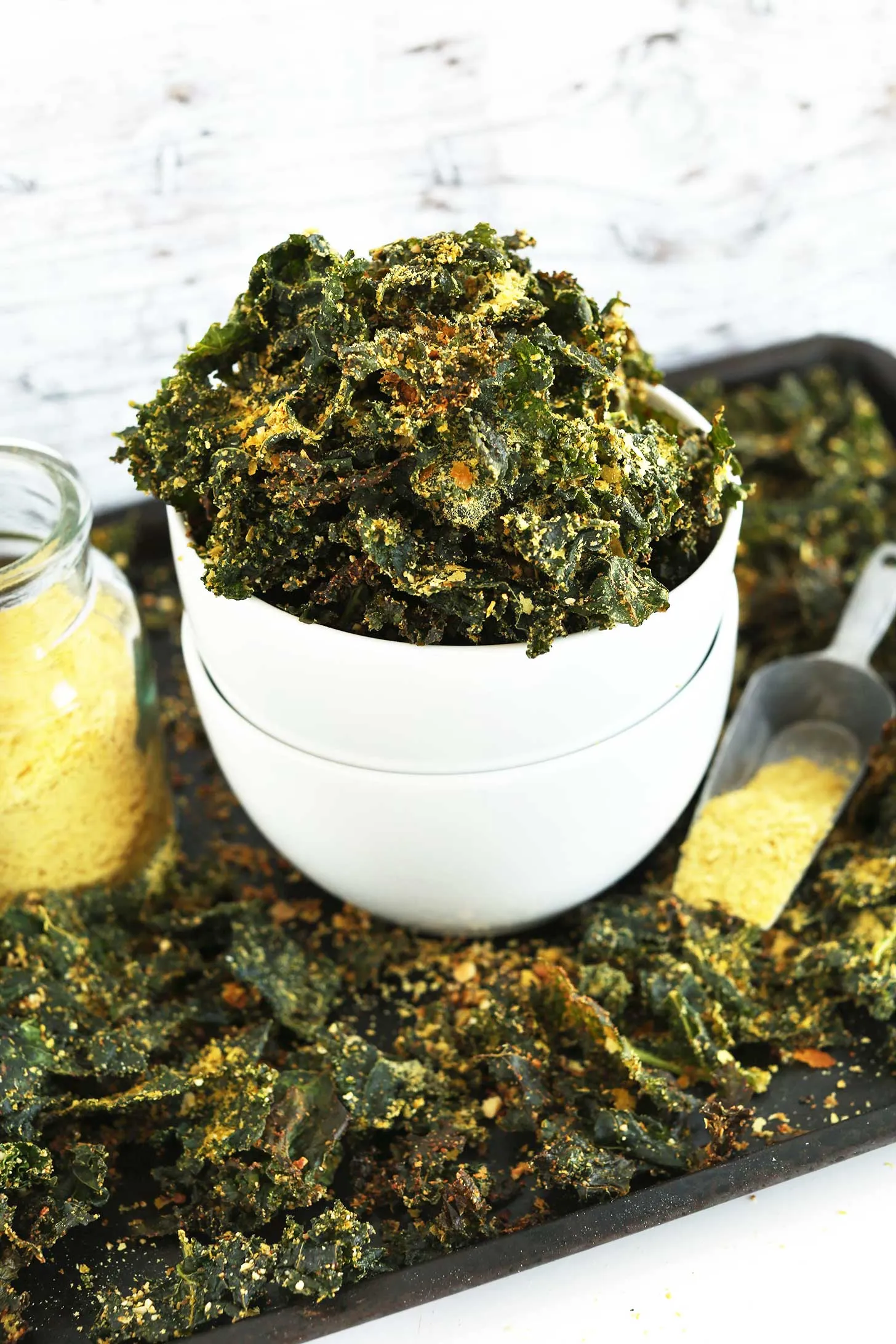 Vegan Cheezy Kale Chips