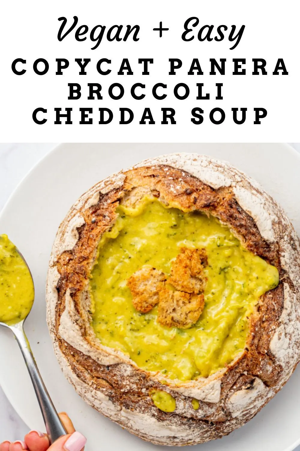 Vegan Copycat Panera Broccoli Cheddar Soup