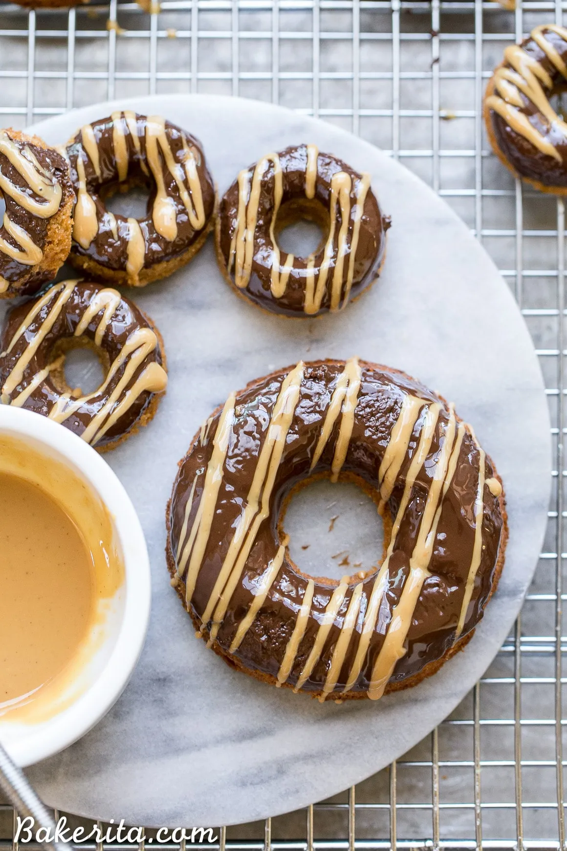 Vegan Peanut Butter Banana Donuts