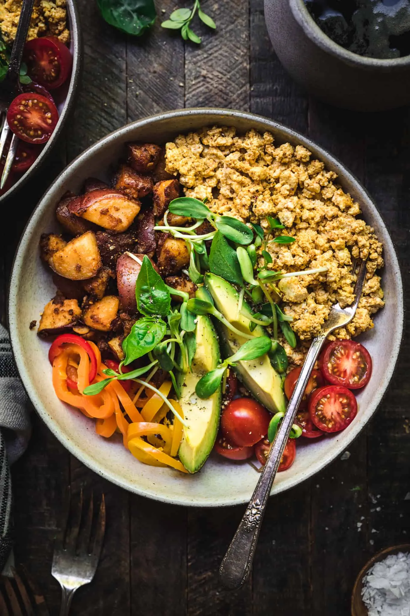 Vegan Savory Breakfast Power Bowl High Protein