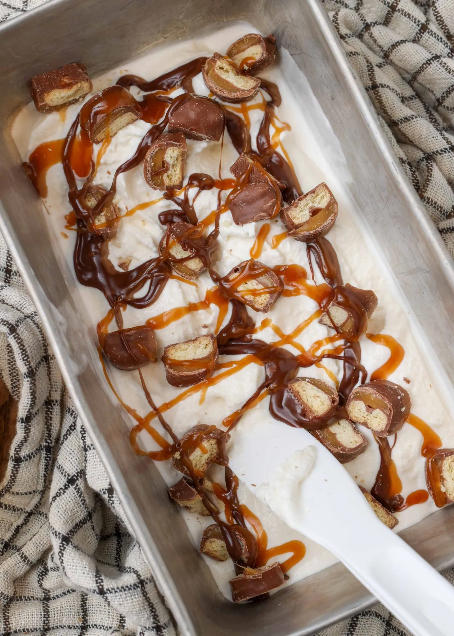 Vegan Twix Ice Cream