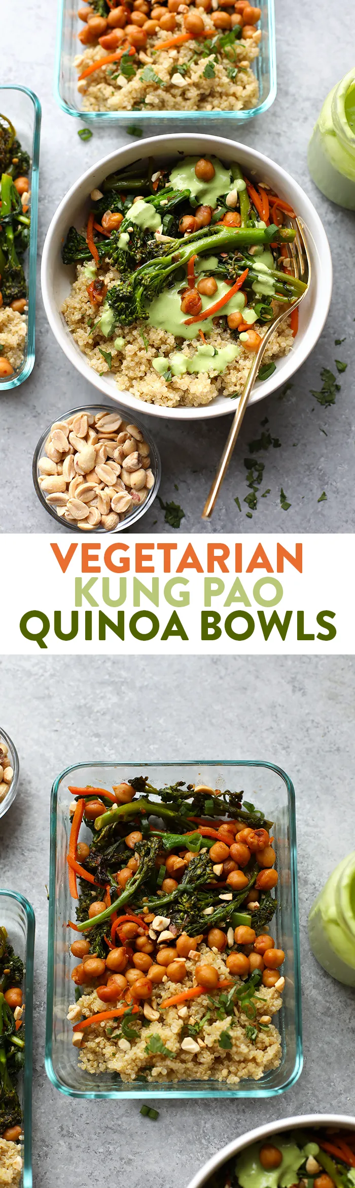 Vegetarian Kung Pao Quinoa Bowls