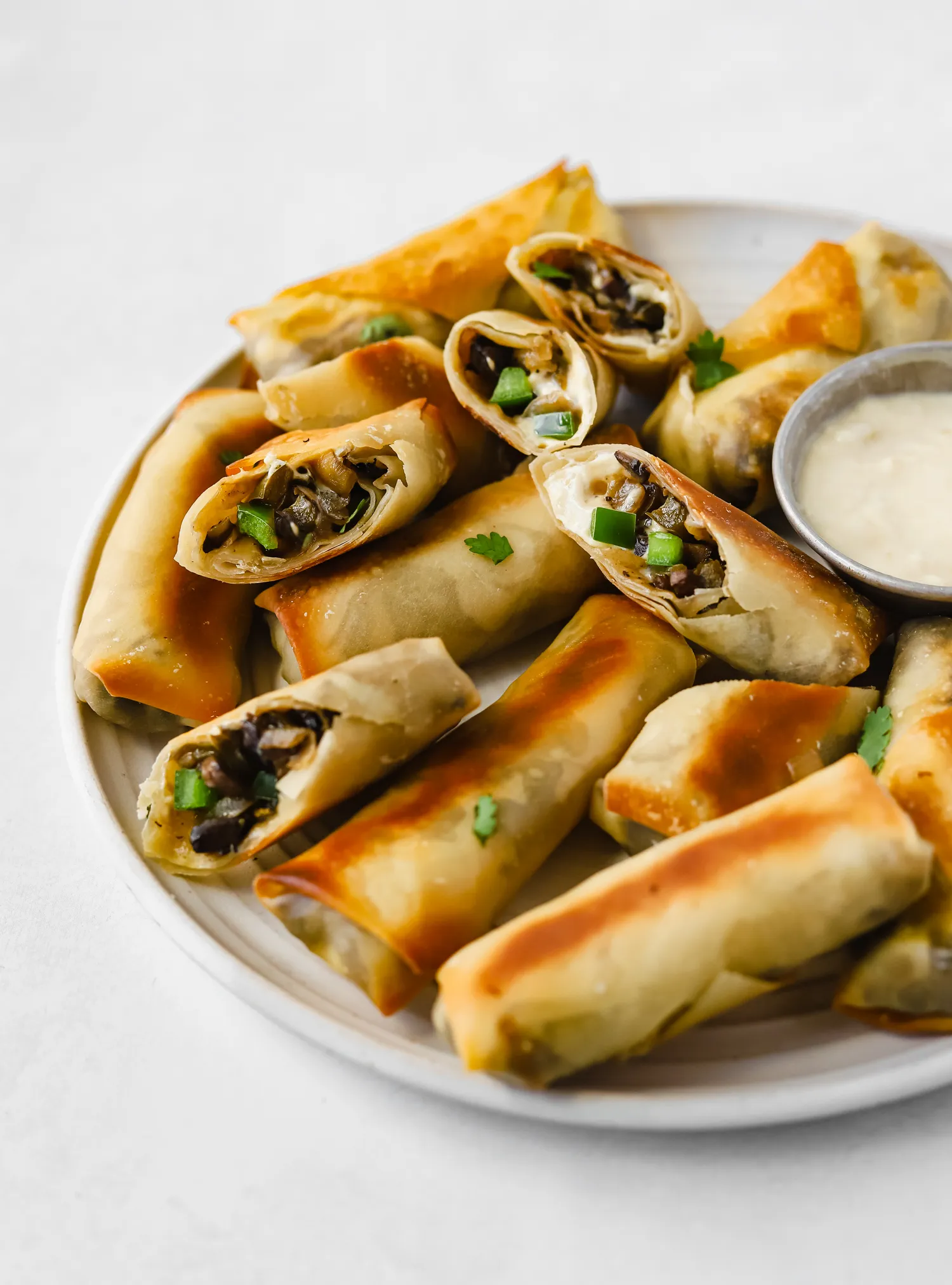 Veggie Philly Cheesesteak Rolls