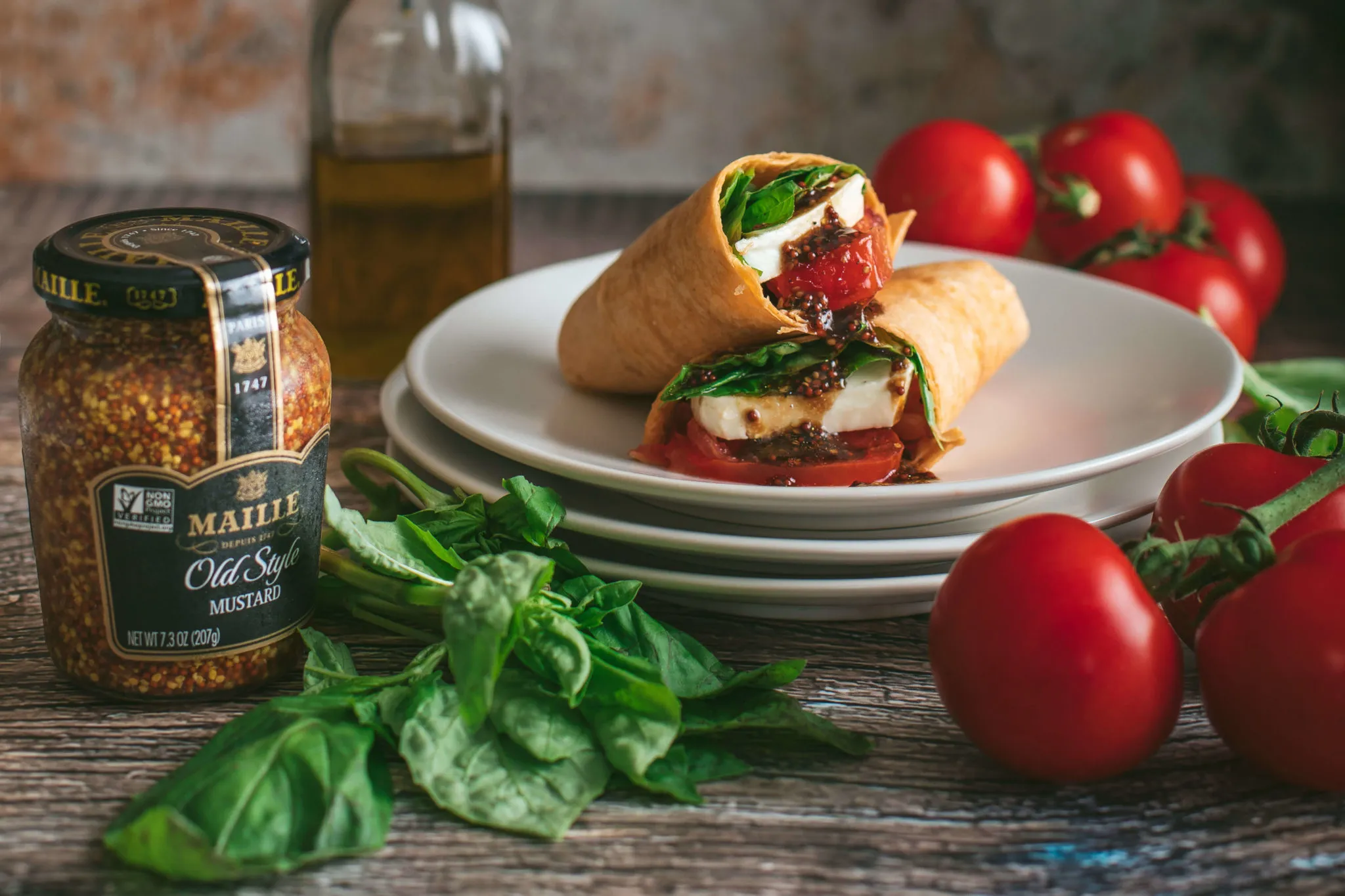 Veggie Wraps Caprese Style