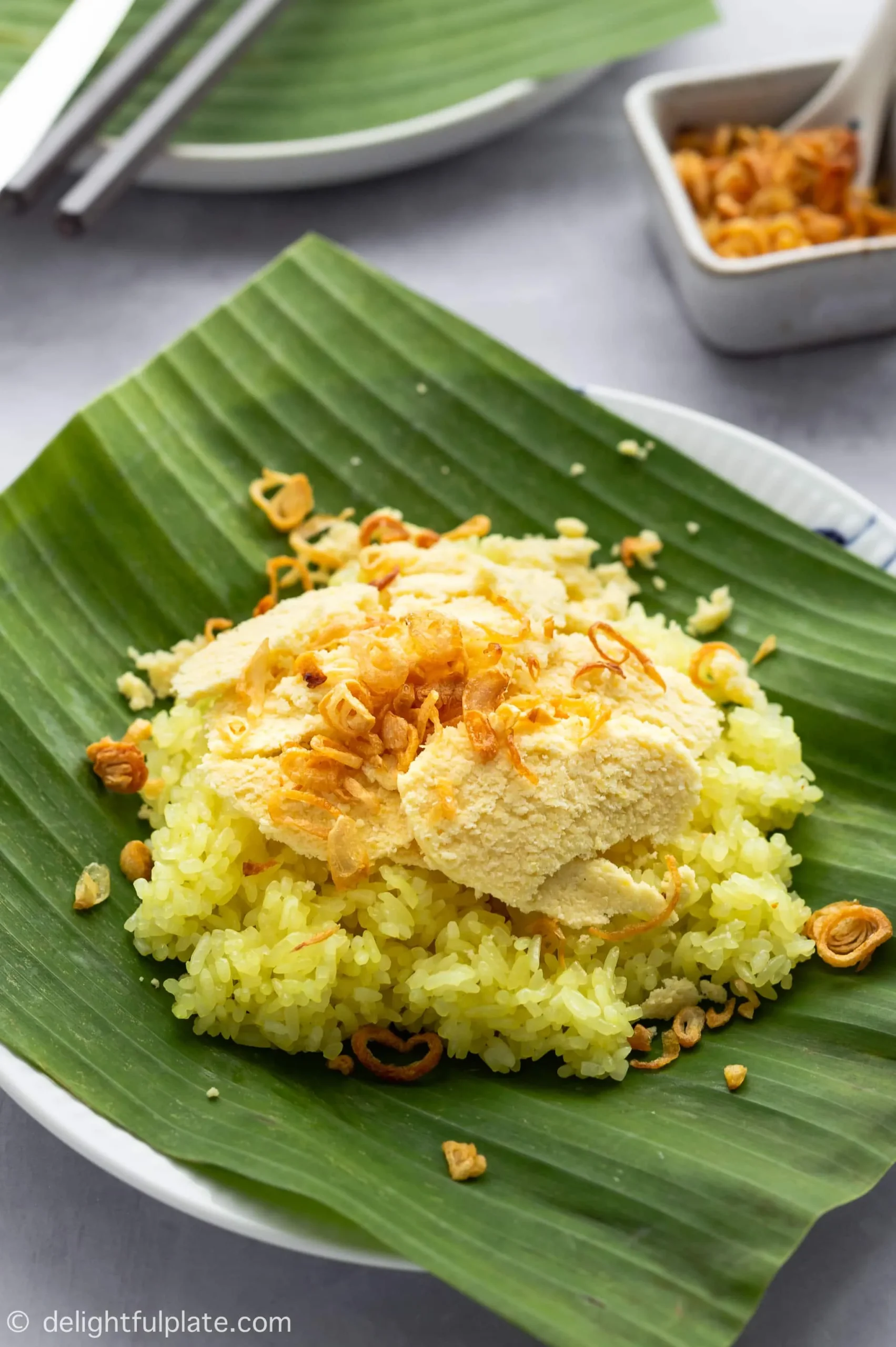 Vietnamese Sticky Rice Mung Bean Xoi Xeo