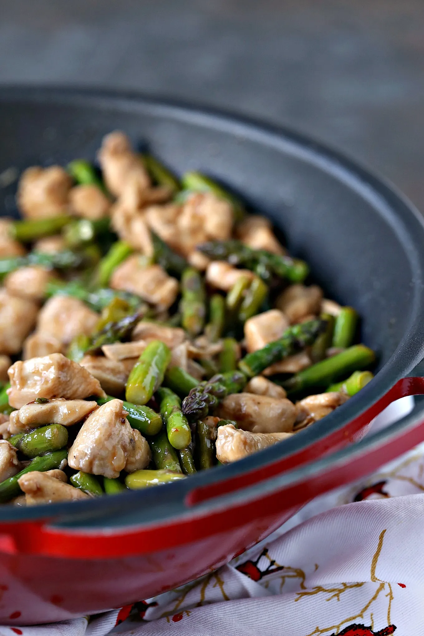 WW Chicken and Asparagus Lemon Stir Fry