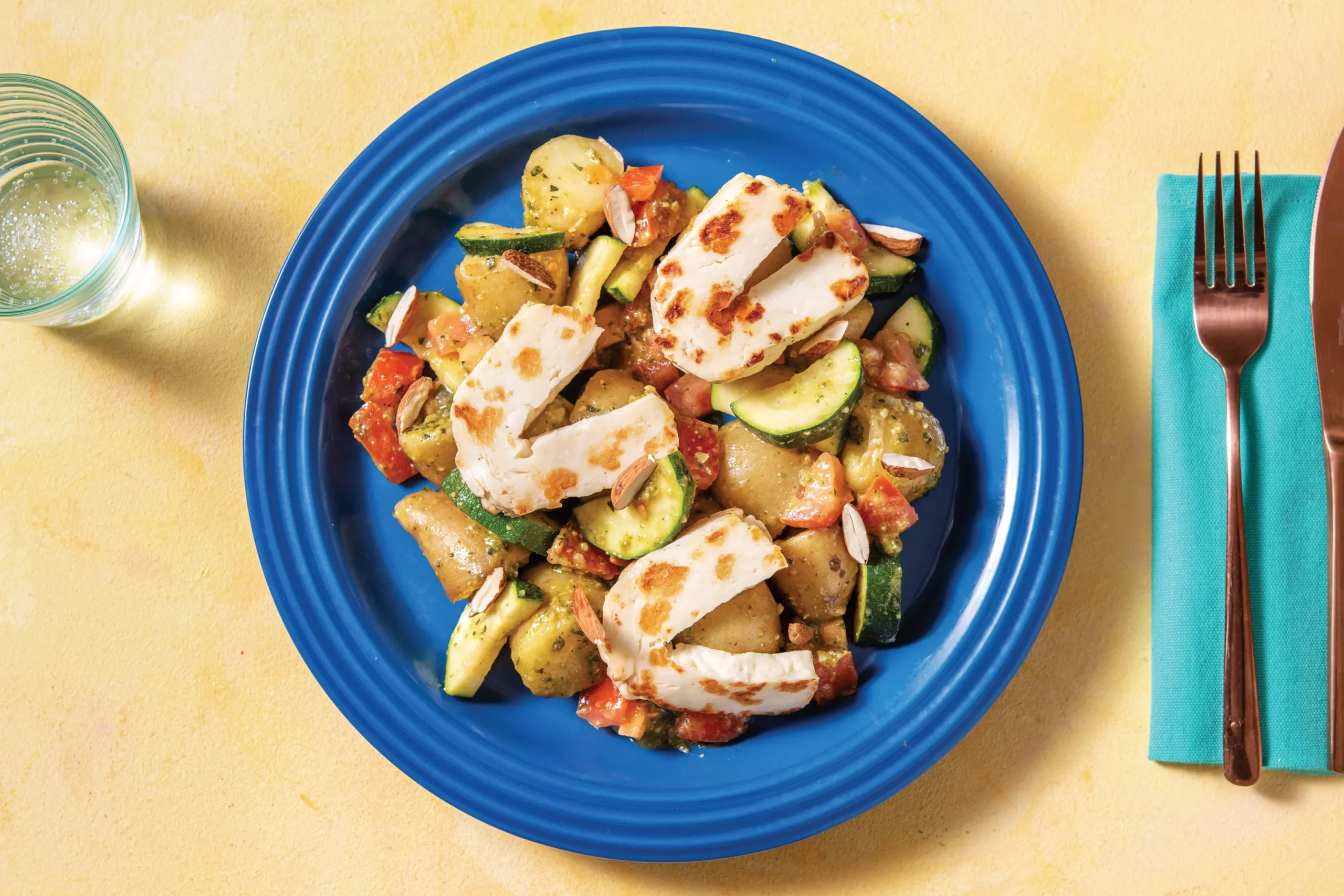 Warm Haloumi and Potato Salad
