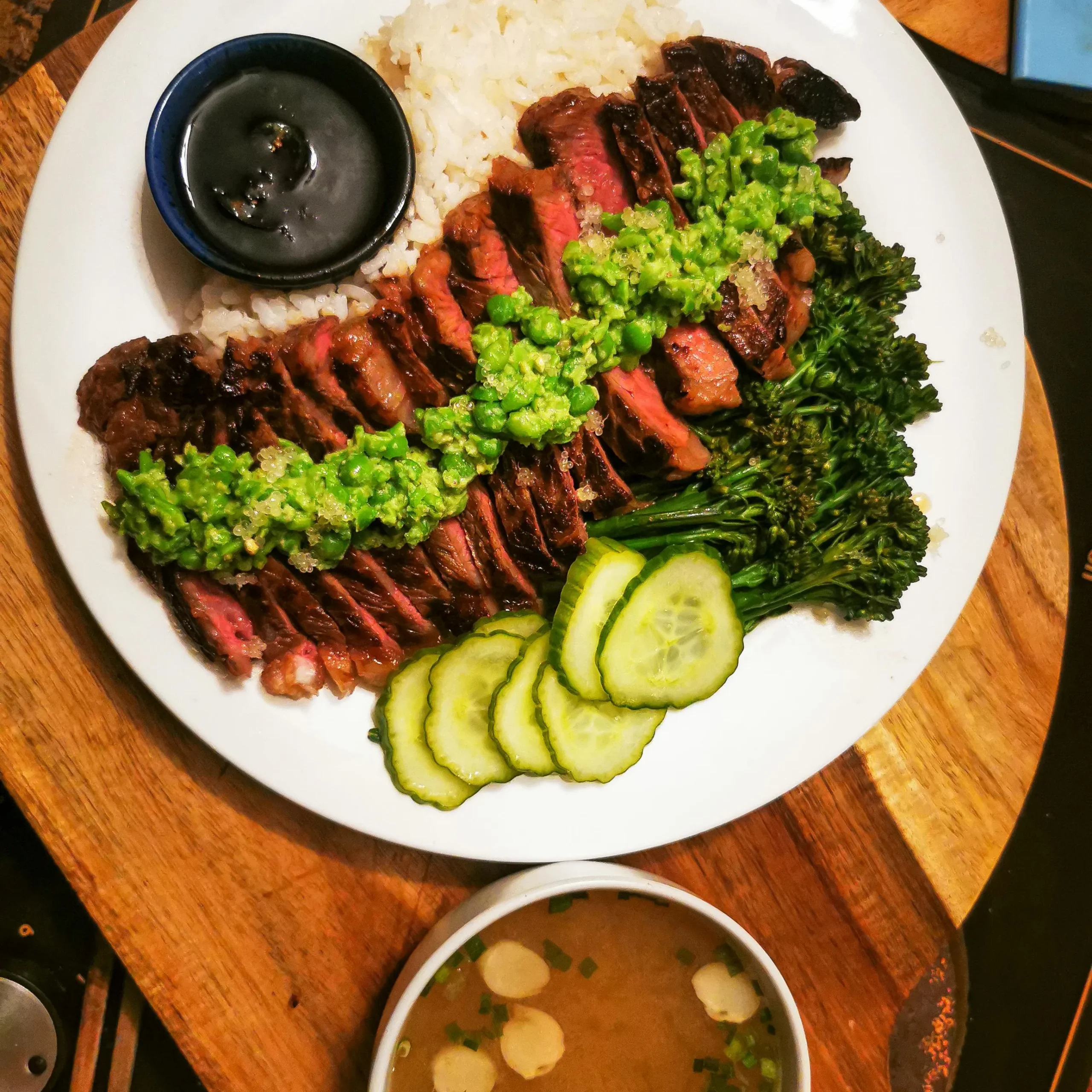 Wasabi Miso Marinated Flank Steak