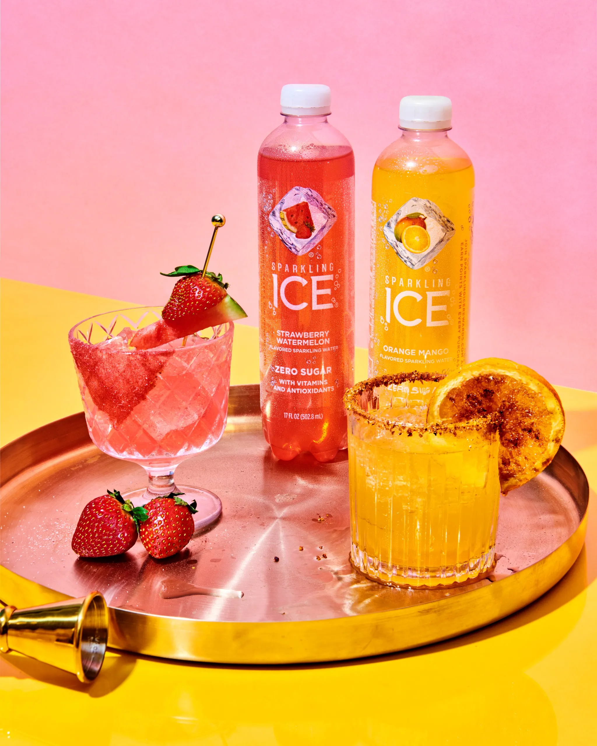 Watermelon Strawberry Margarita Spicy