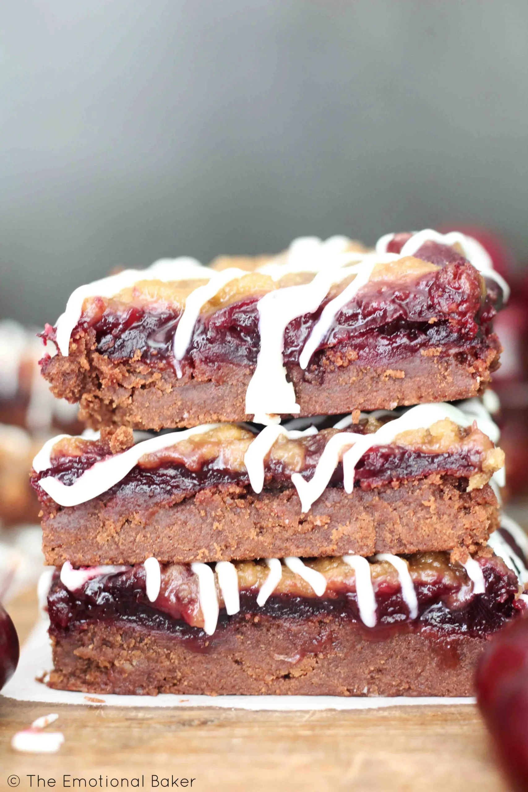 White Chocolate Cherry Pie Shortbread Bars