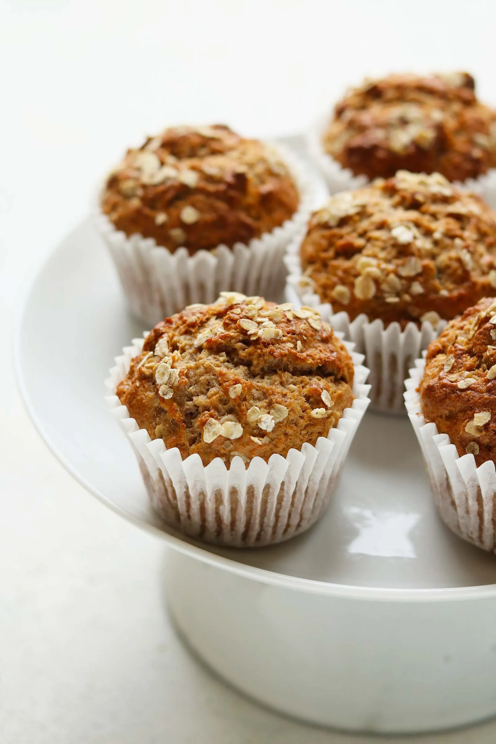 Whole Wheat Banana Muffins with Hemp Seed Streusel
