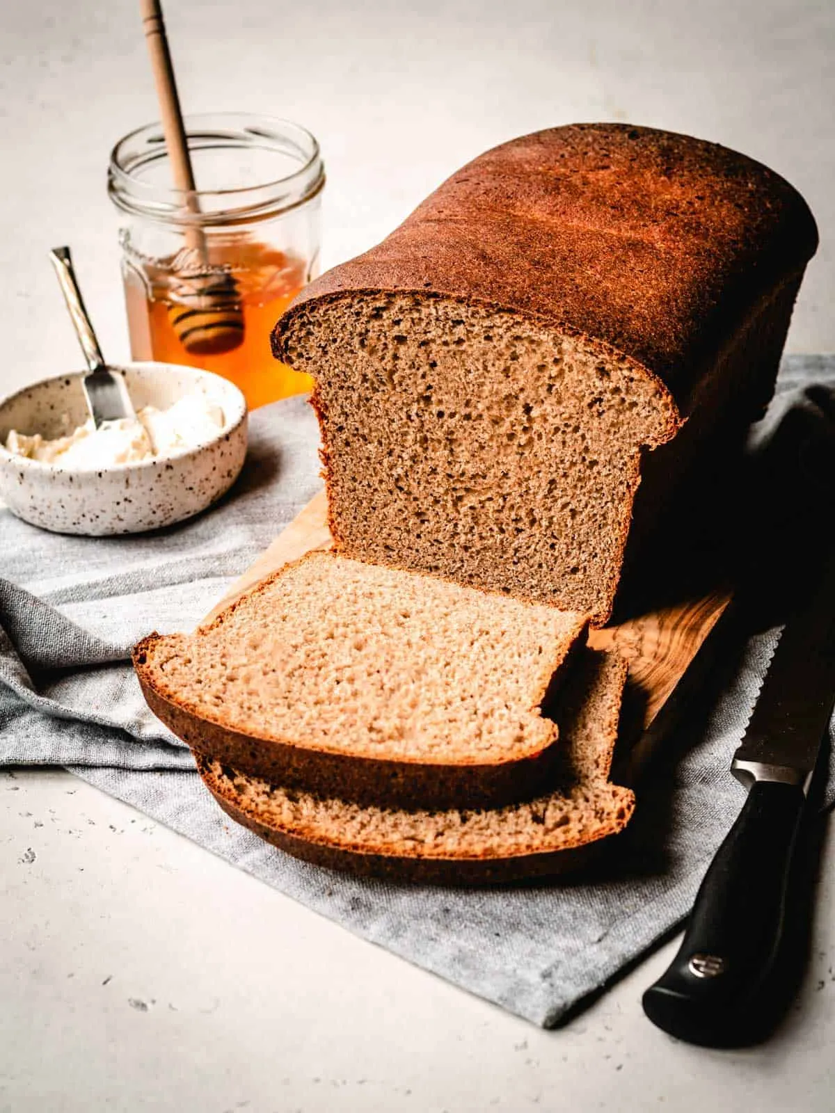 Whole Wheat Honey Sandwich Bread