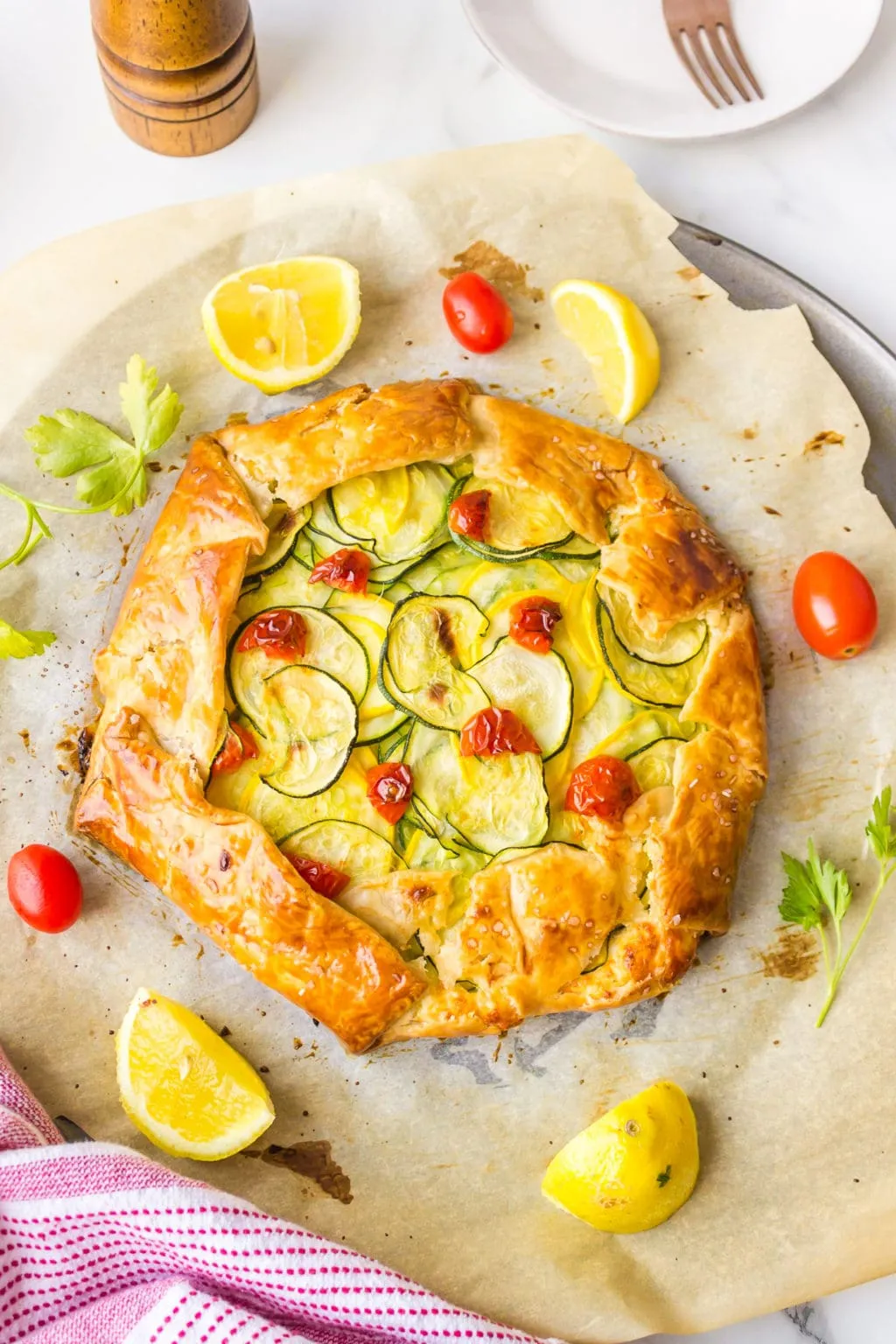Whole Wheat Leek Salmon Galette
